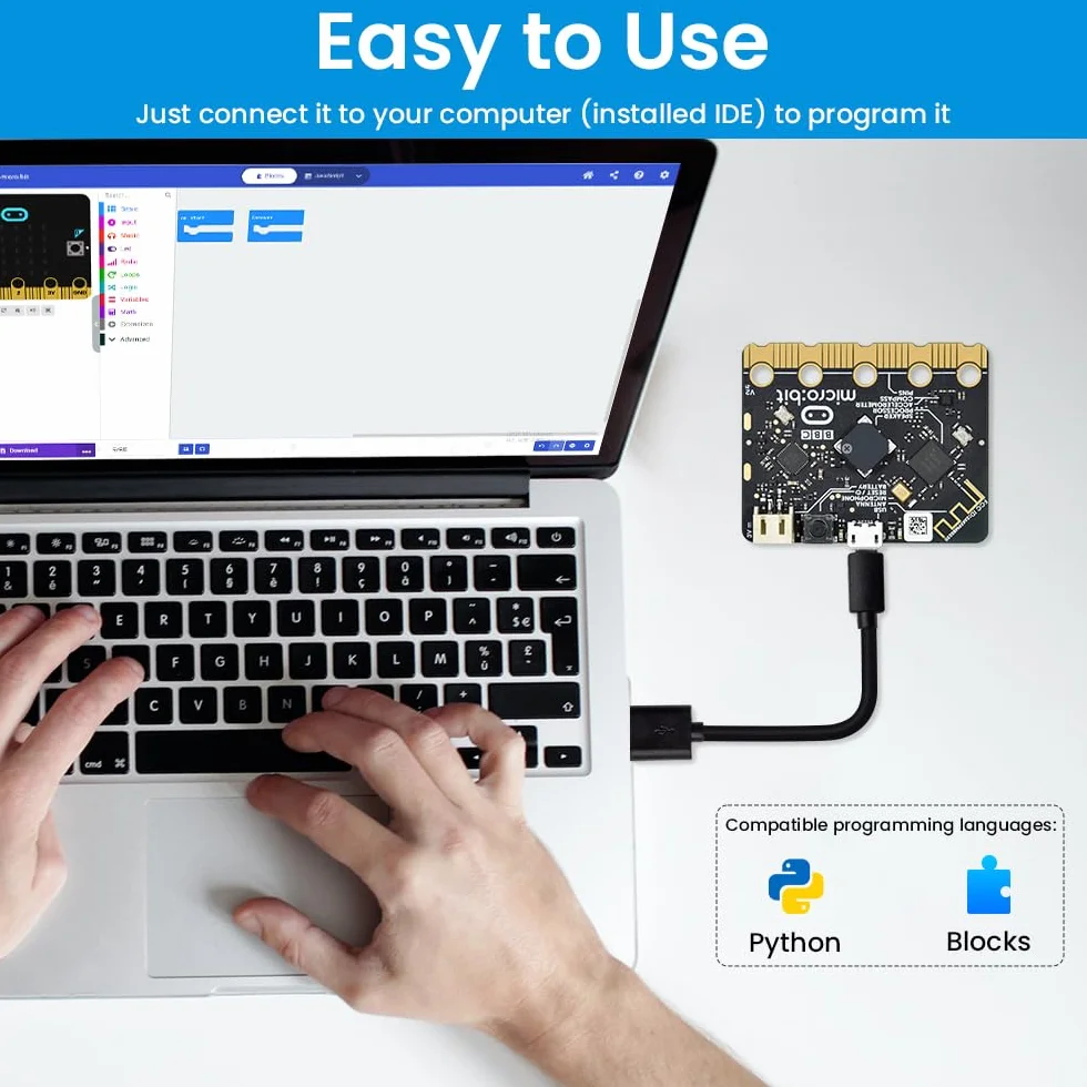 KEYESTUDIO BBC Micro:bit V2.2 Go Kit z płytką rozwojową Micro Bit V2 do kodowania