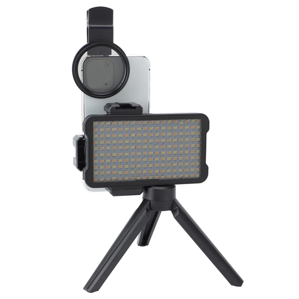 Fyearfly Lampka do tatuażu bez lustra z filtrem CPL, LED 180 chipów, regulowana temperatura barwowa + statyw, do strumieniowania na żywo