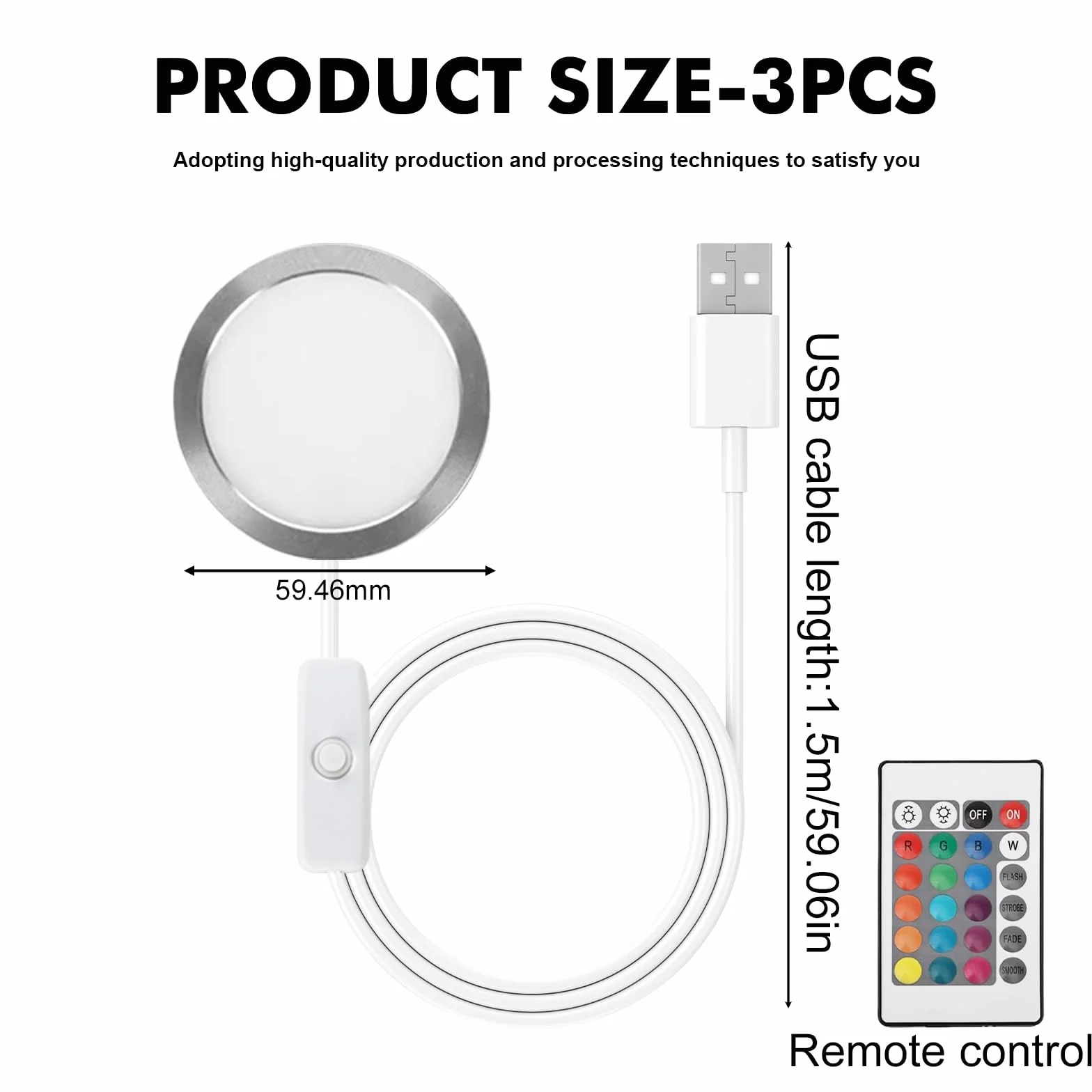 6 sztuk zestawu lamp LED do drukarek 3D, 16 typów RGB światła z 1,5 m kabla USB i falotelewizją, 5 V, model DIY sprzętu, nocełki modelowe zamienniki akcesoriów do druku 3D