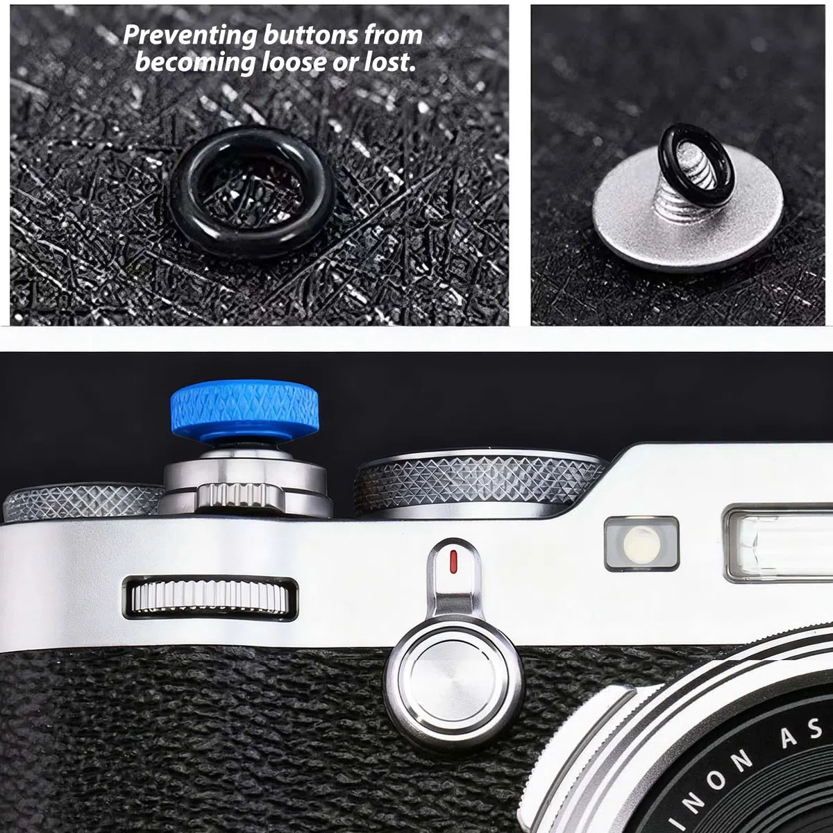 4 sztuki przycisku wyzwalania migawki aparatu, przycisk migawki do aparatu, pełna miedź, wklęsły przycisk migawki, kompatybilny z Fujifilm X-TS, Leica M1, Sony RX1, Hasselblad XD7, Canon F-1, Nikon