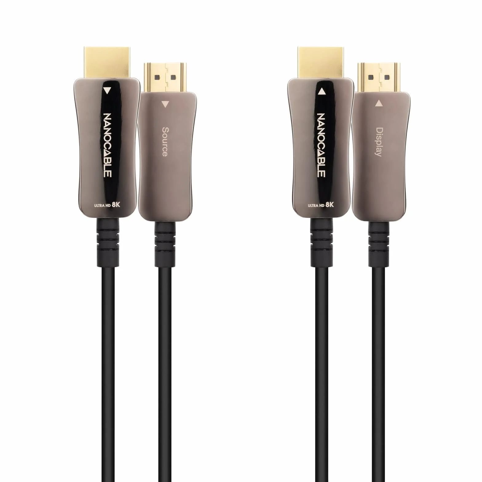 NANOCABLE 10.15.2115 - Kabel HDMI V2.1 AOC 8K@60Hz 4K@120Hz 48Gbps Typ A Męski, Kolor Czarny, 15 m