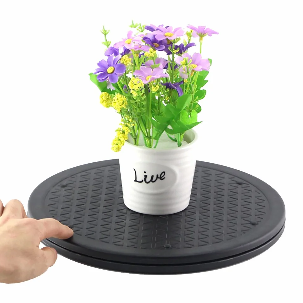 RETON 30.5 cm Obrotowy stojak na ciasto z łożyskami kulkowymi ze stali, wielofunkcyjny obrotowy stojak Lazy Susan, obrotowy stojak 360° do telewizora, komputera, ciasta (1 szt.)