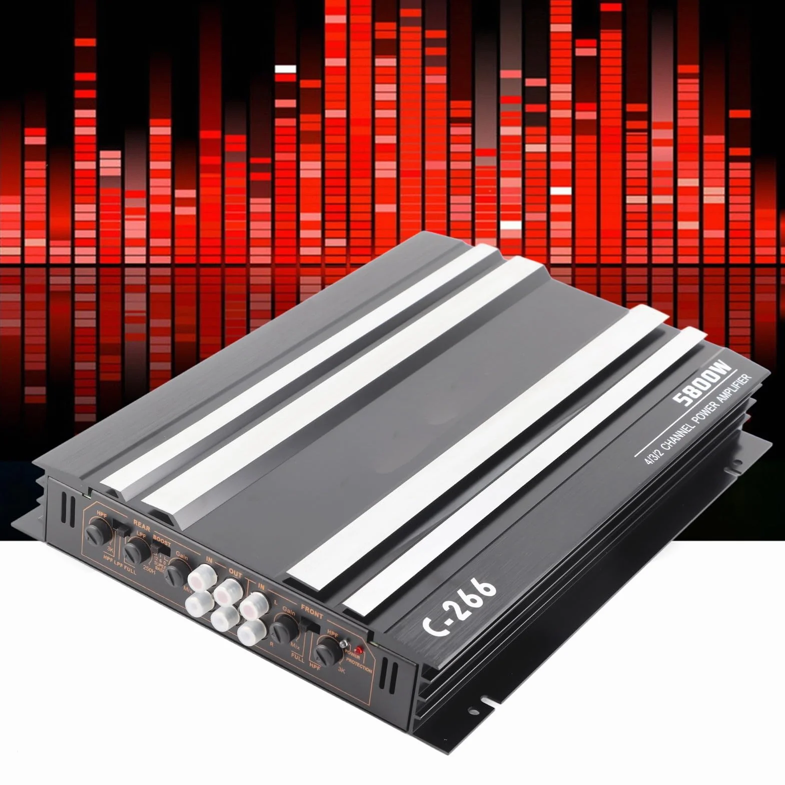 5800W 12 V wzmacniacz pełnozakresowy Wzmacniacz samochodowy Wzmacniacz dużej mocy Hi-Fi przenośny dźwięk stereo subwoofer