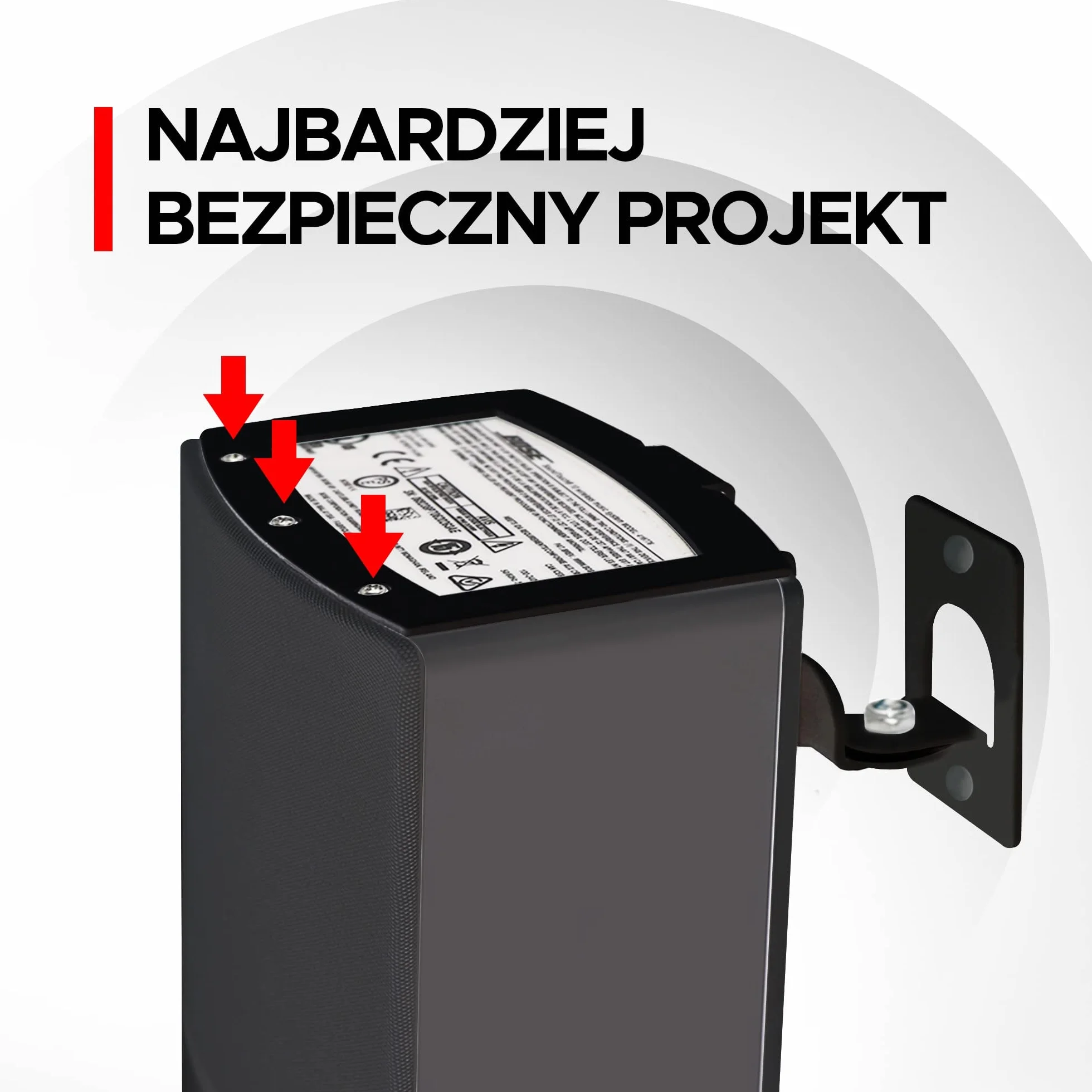 Sound Bass Soundtouch 10 Zestaw do Montażu Ściennego do Bose Sound Touch 10, Czarny, Kompletny z Akcesoriami Montażowymi, Zaprojektowany w Wielkiej Brytanii przez Soundbass