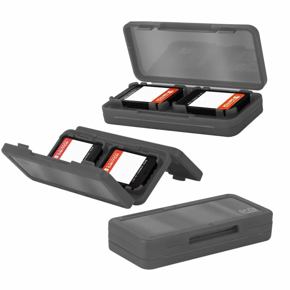 Nintendo Switch Akcesoria, Orzly Ultimate Pakiet do Nintendo Switch [Pakiet zawiera: Ochraniacze ekranu z hartowanego szkła, Kabel Typu C, Pokrowiec (Twarde etui), Komfortowe etui uchwyt itp...] -