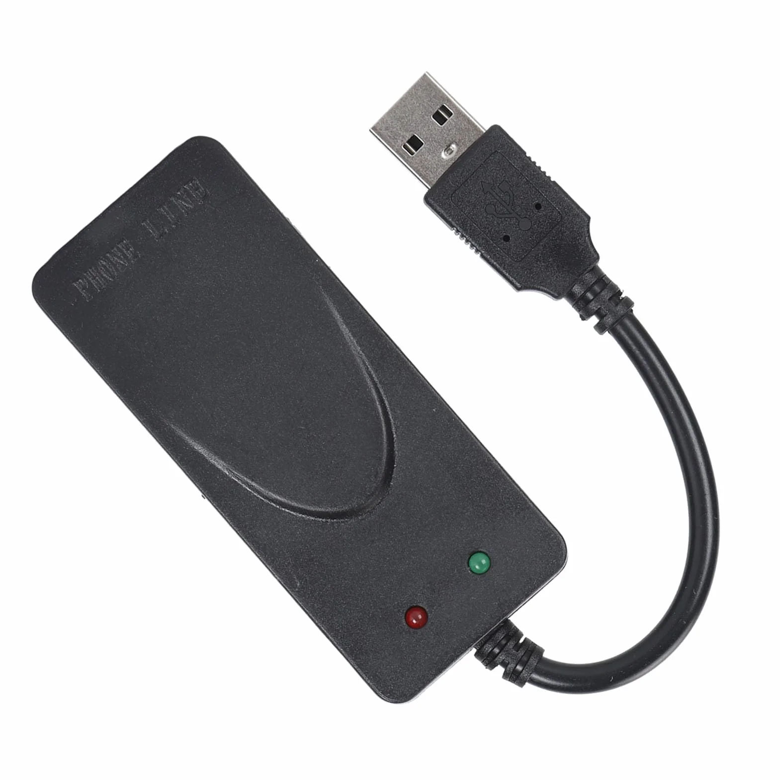 Zewnętrzny Modem Faksowy USB 56K Podwójny Port RJ11 Identyfikator Dzwoniącego