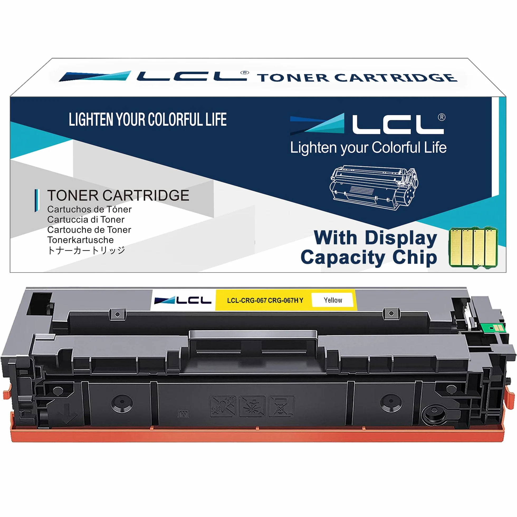 LCL Żółty wkład z tonerem 067h kompatybilny z Canon 067 067 h Canon i-SENSYS LBP631Cw LBP633Cdw MF651cw MF655Cdw MF657Cdw