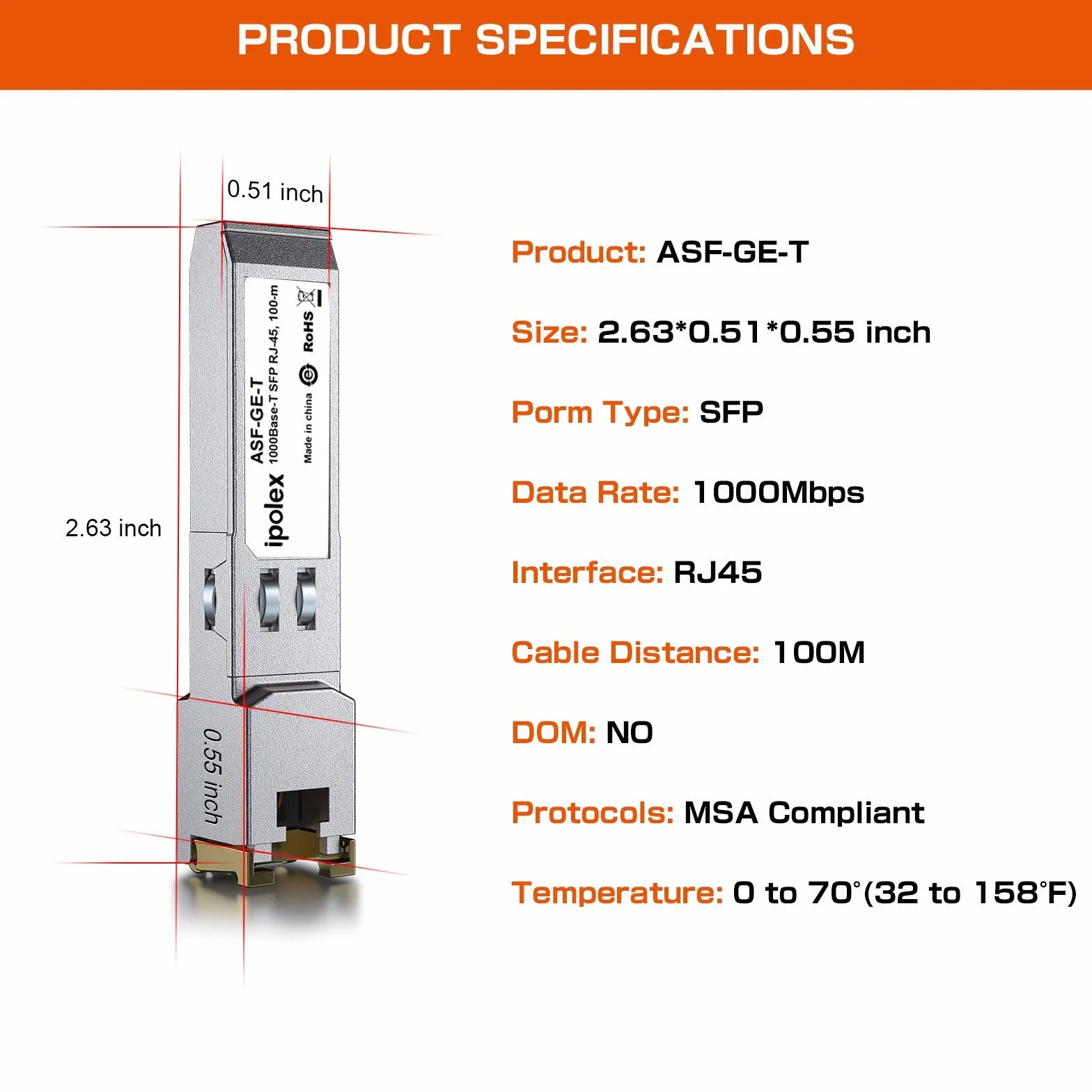 Gigabit SFP do RJ45 Copper SFP Transceiver, 1000Base-T Mini GBIC, 1.25G SFP to Ethernet Module, do Cisco GLC-T/SFP-GE-T, Meraki MA-SFP-1GB-TX, Ubiquiti UF-RJ45-1g and More, 2 sztuki