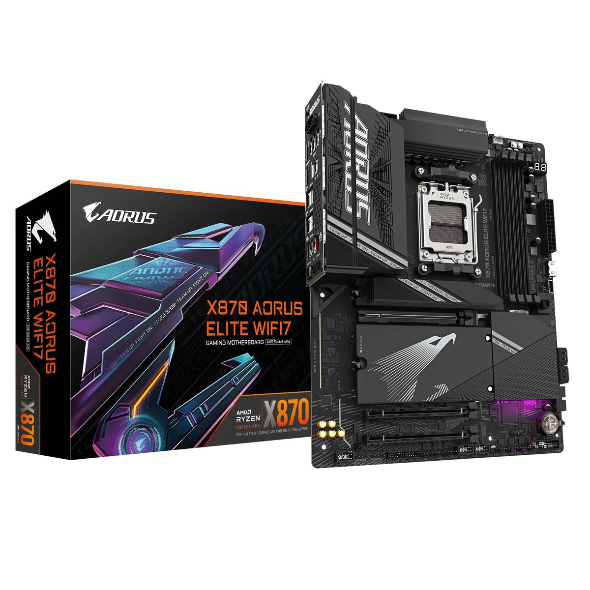 Gigabyte X870 AORUS ELITE WIFI7 Amd Am5 Gniazdo Płyta Główna Atx 4X Ddr5 Sloty 3X