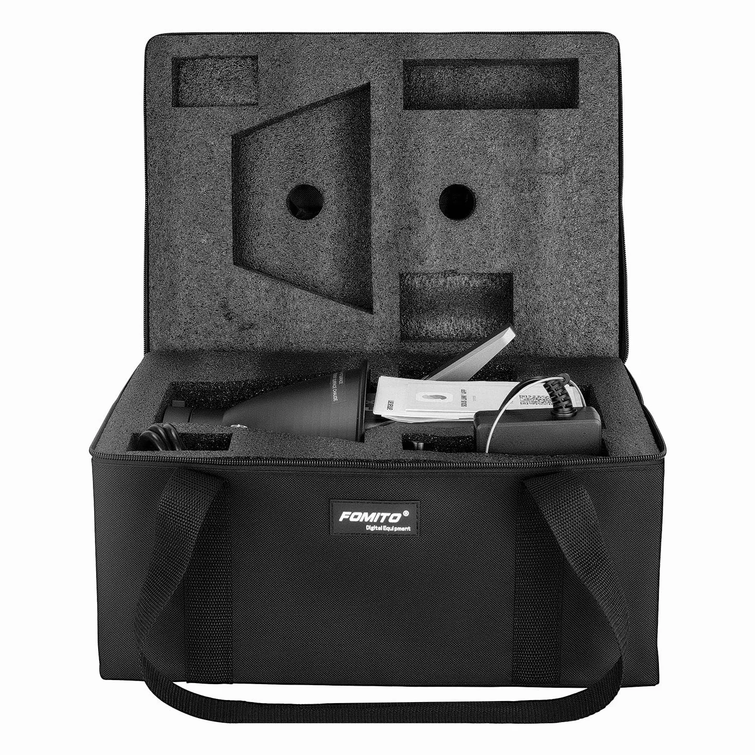 FOMITO Torba transportowa AB-1 do Aputure Amaran 100D/S 100X/S 200D/S 200X/S LED COB Light, Czarny, Nowoczesny