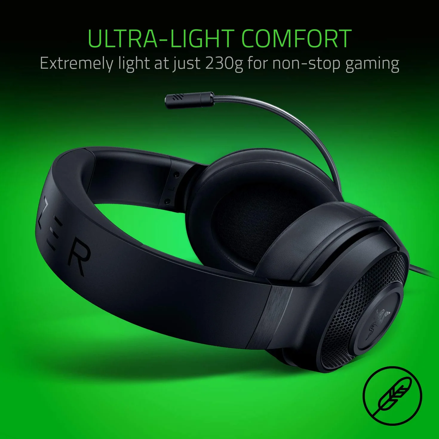 Razer Kraken X Lite Słuchawki Komputerowe Czarny