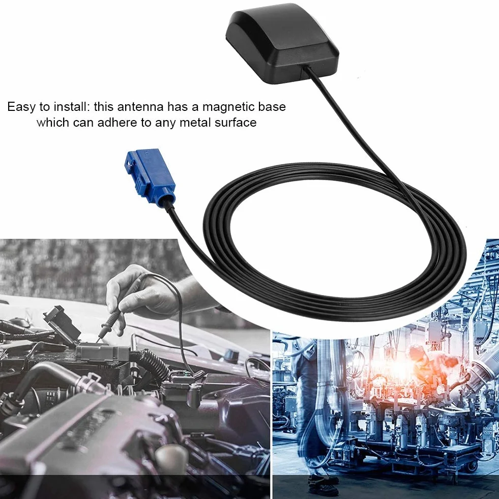 Bewinner 1575,42 MHz Adapter anteny GPS z 1,5 m RG174 Samochodowy kabel antenowy GPS Adapter Antena Fraka Wtyczka Samochodowa Antena GPS do poprawy sygnałów