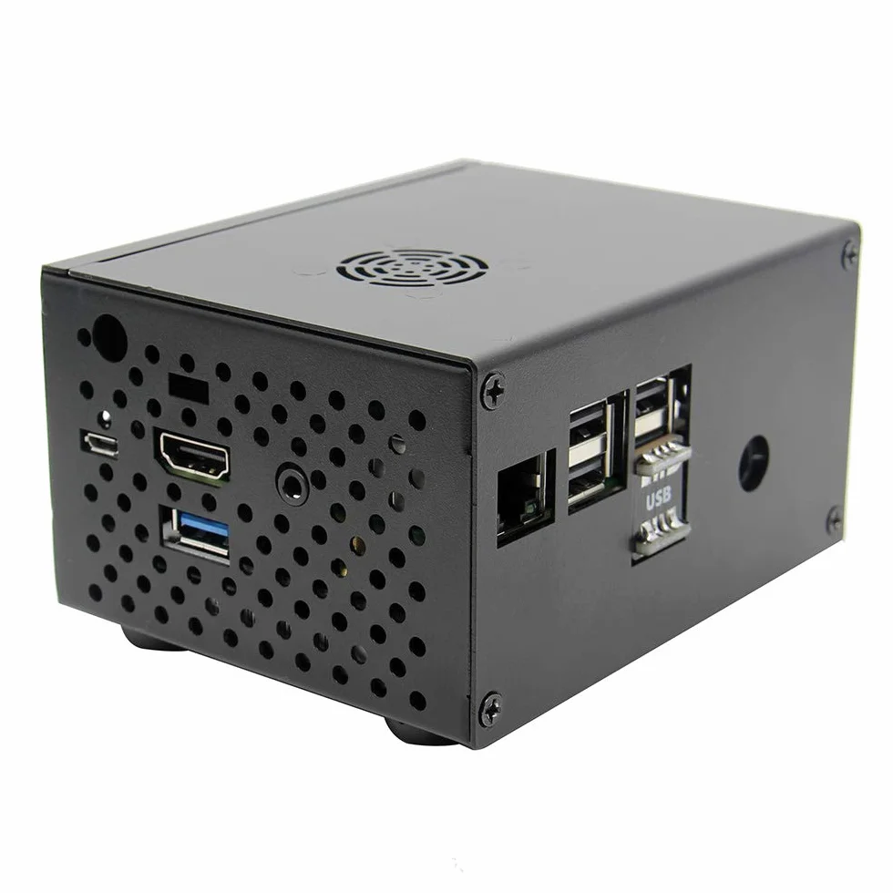 Geekworm Raspberry Pi 3B+/3B metalowa obudowa X820 V3.0 SATA SSD HDD Storage Board X735