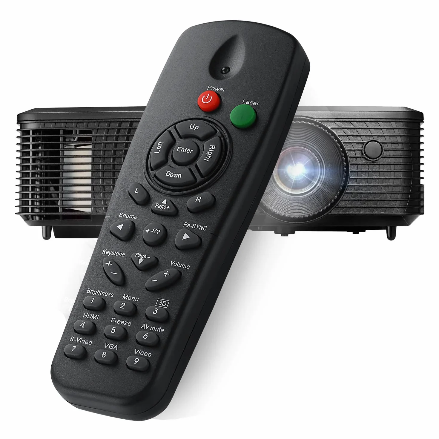 BR-3057L rzutnik pilot zdalnego sterowania do OPTOMA DAEXUZ DS327 DS329 DS551 DX327 DX329 DX551 ES550 ES551 EW605ST EW610ST EW631 EX550 EX551 EX605ST EX605ST 610ST EXEXEXEX631 TS551 TX551