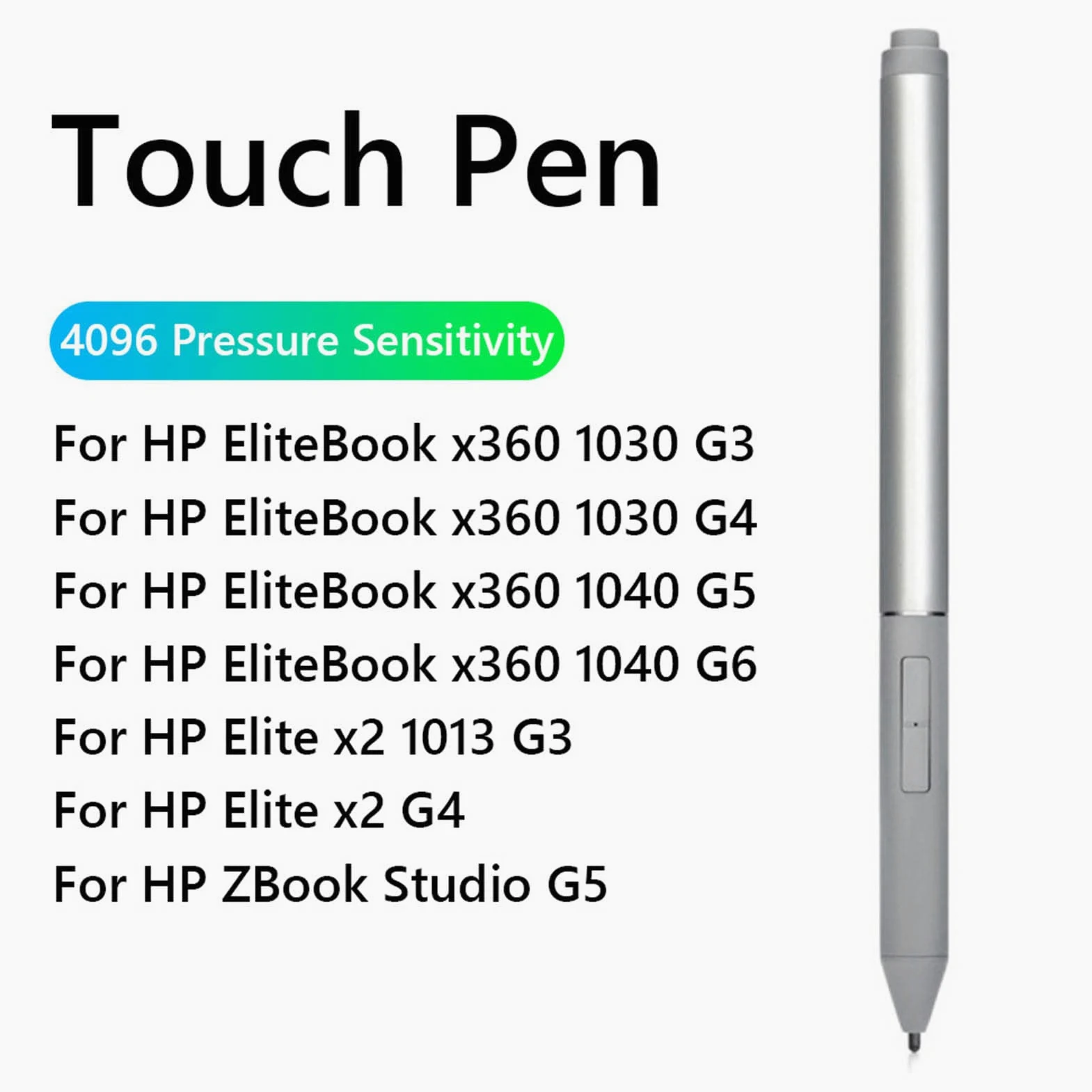 Aktywne Pióro do HP Elite X2 1013 G3, G4, dla HP EliteBook X360 1030 G3, G4, Ok X360 1030 G3, dla HP EliteBook X360 1030 G4, 1040 G5, 1040 G6