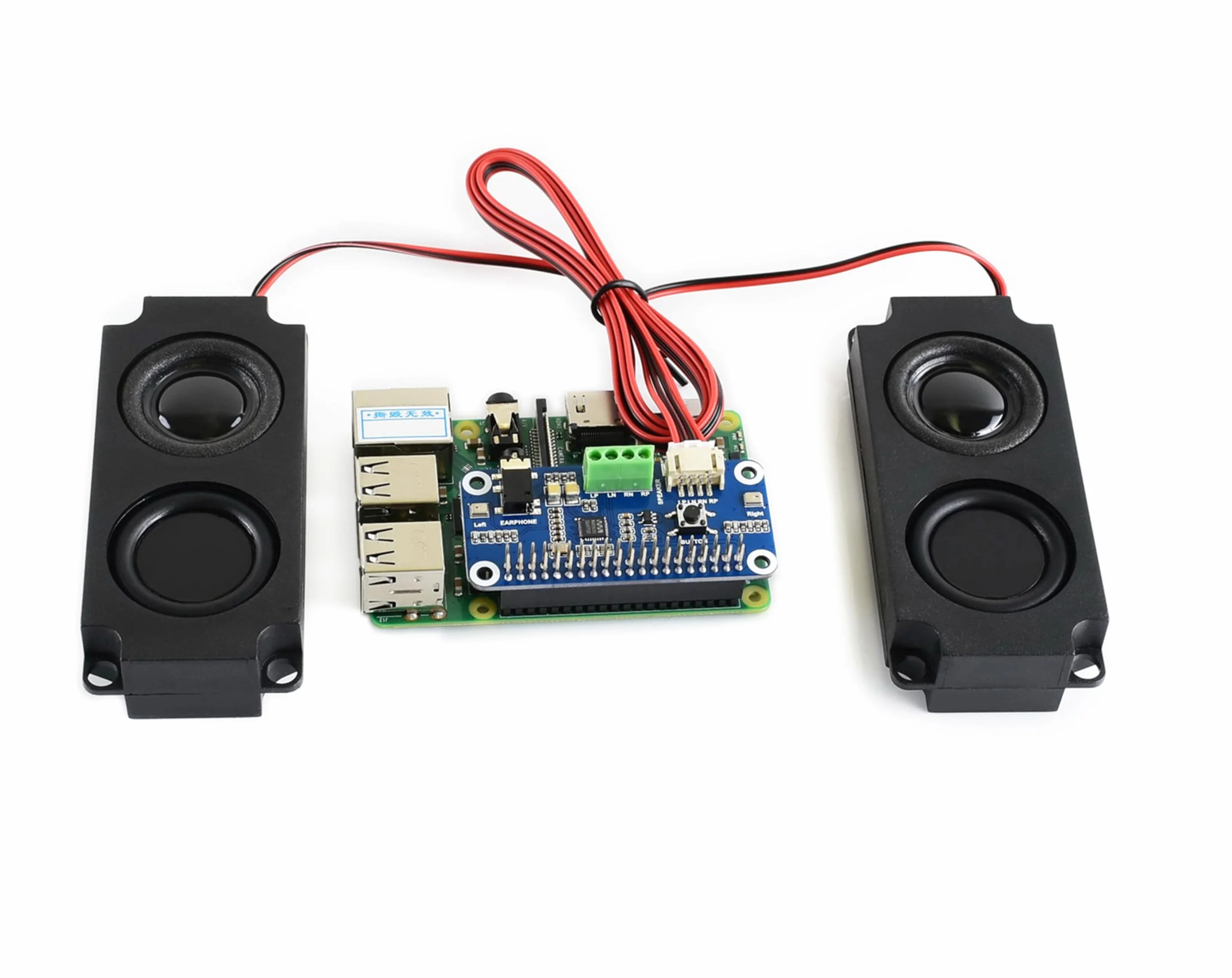 WM8960 Audio HAT kompatybilny z Raspberry Pi 5/4B/3B+/3B, Hi-Fi karta dźwiękowa stereo CODEC