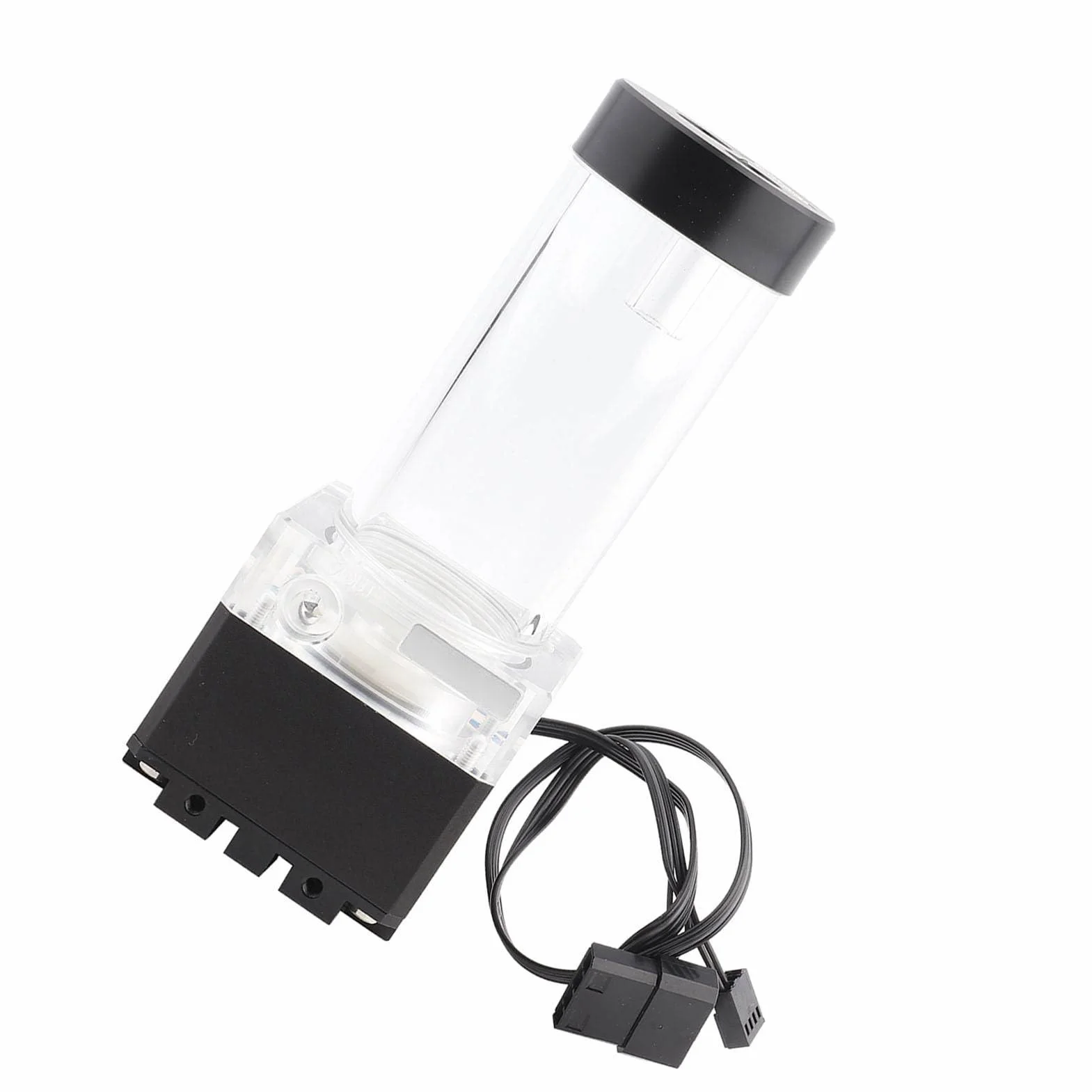Cosiki Pompa PC o Wydajności 650 L/h i Szybkim Rozpraszaniu Ciepła Głowica Pompy o średnicy 3,5 Metra do Chłodzenia wodą Komputera (17cm)