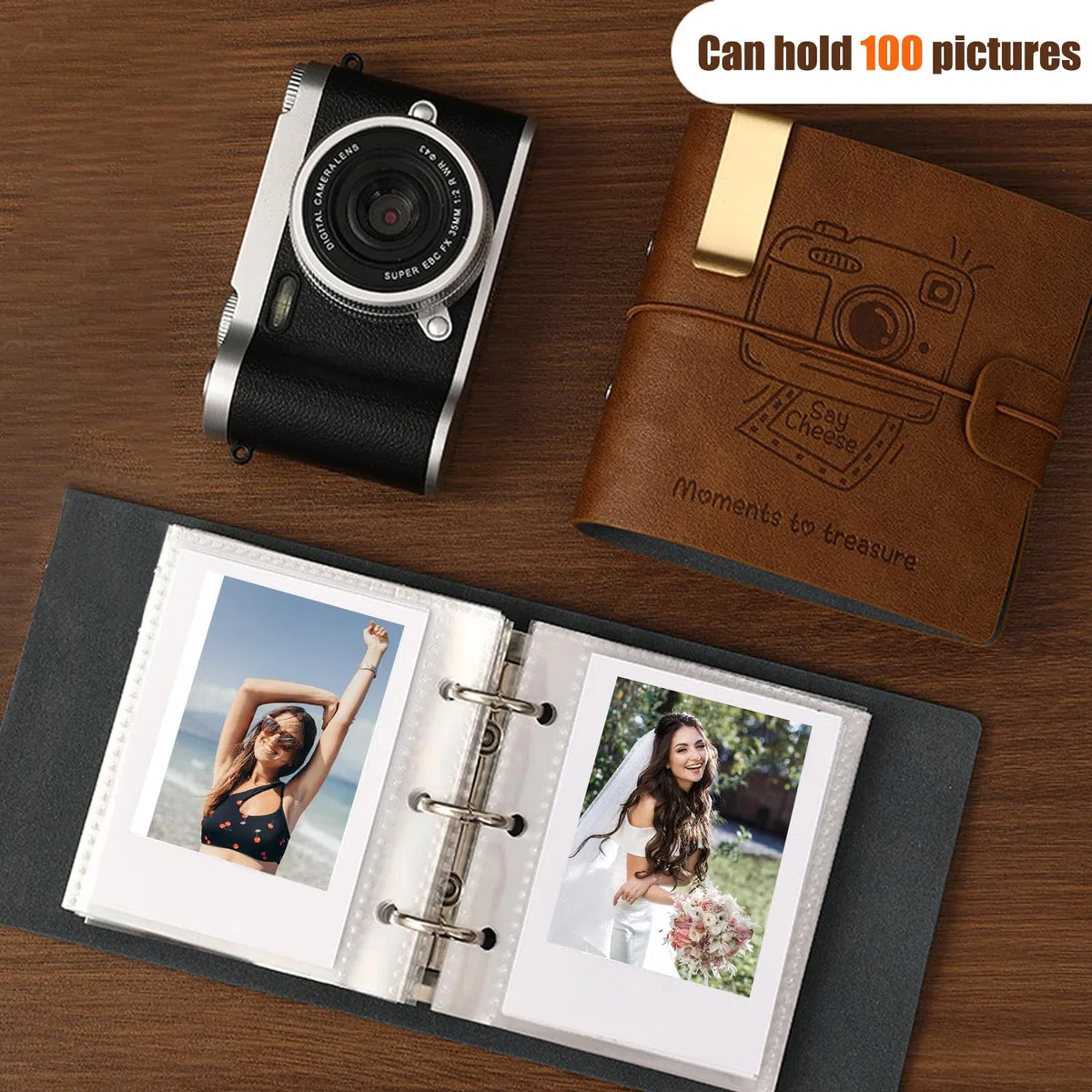 Album na zdjęcia Mały, Mini Album Zdjęcia, Albumy fotograficzne, Może Być Używany Jako Codzienne Przechowywanie Zdjęć, Rocznica, Baby Shower, Urodziny, Boże Narodzenie i Rejestry Podróży