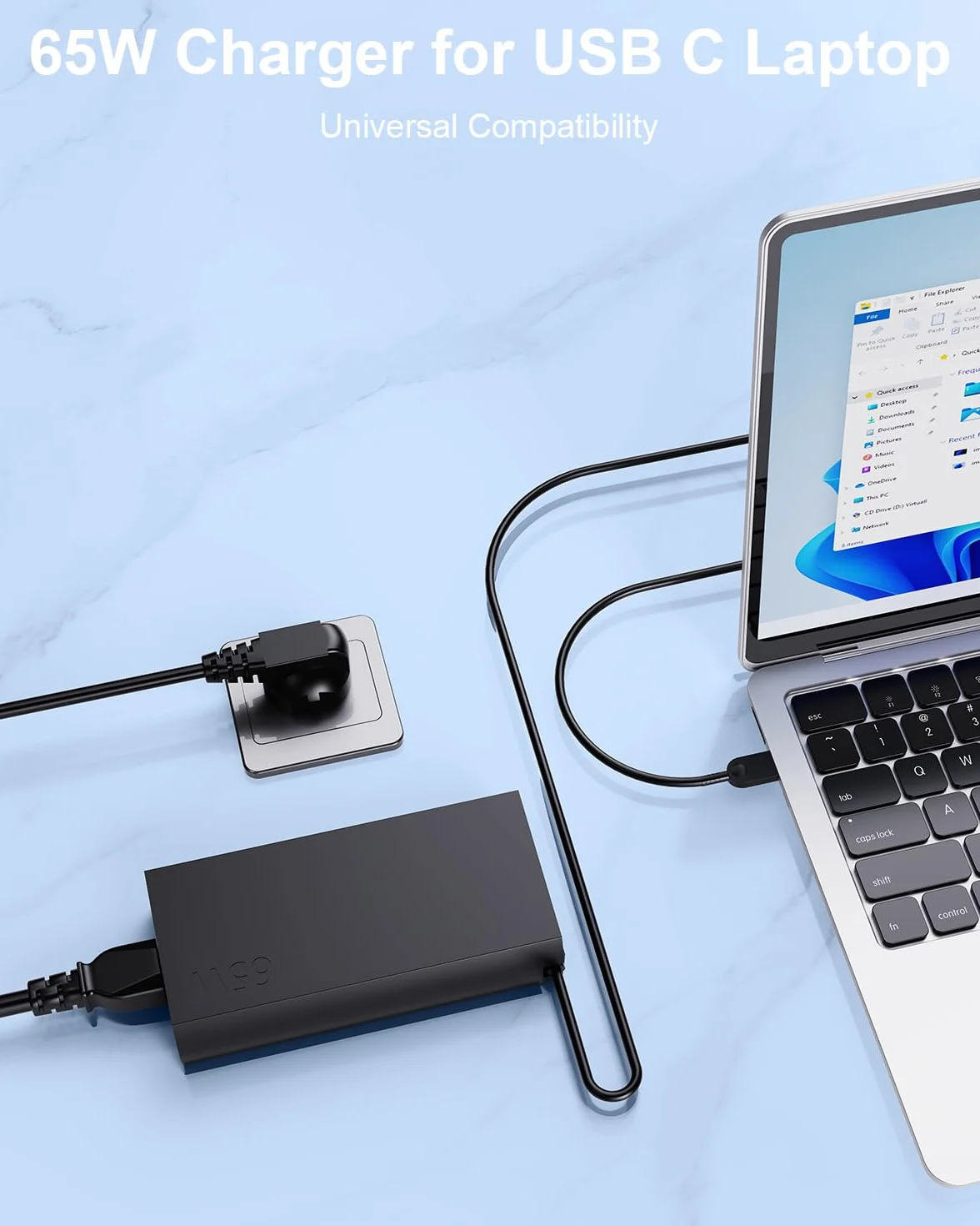 65W USB C Ładowarka Kompatybilny z Lenovo ThinkPad x1 Carbon T14 T14s T15 X13 L13 L14 L15 E14 E15 E16 T480 T480s T490 T580, P14s P15s P16s P52s,IdeaPad 3 Slim5 5Pro Flex 5 Yoga 7 Slim 7 9i Slim 920