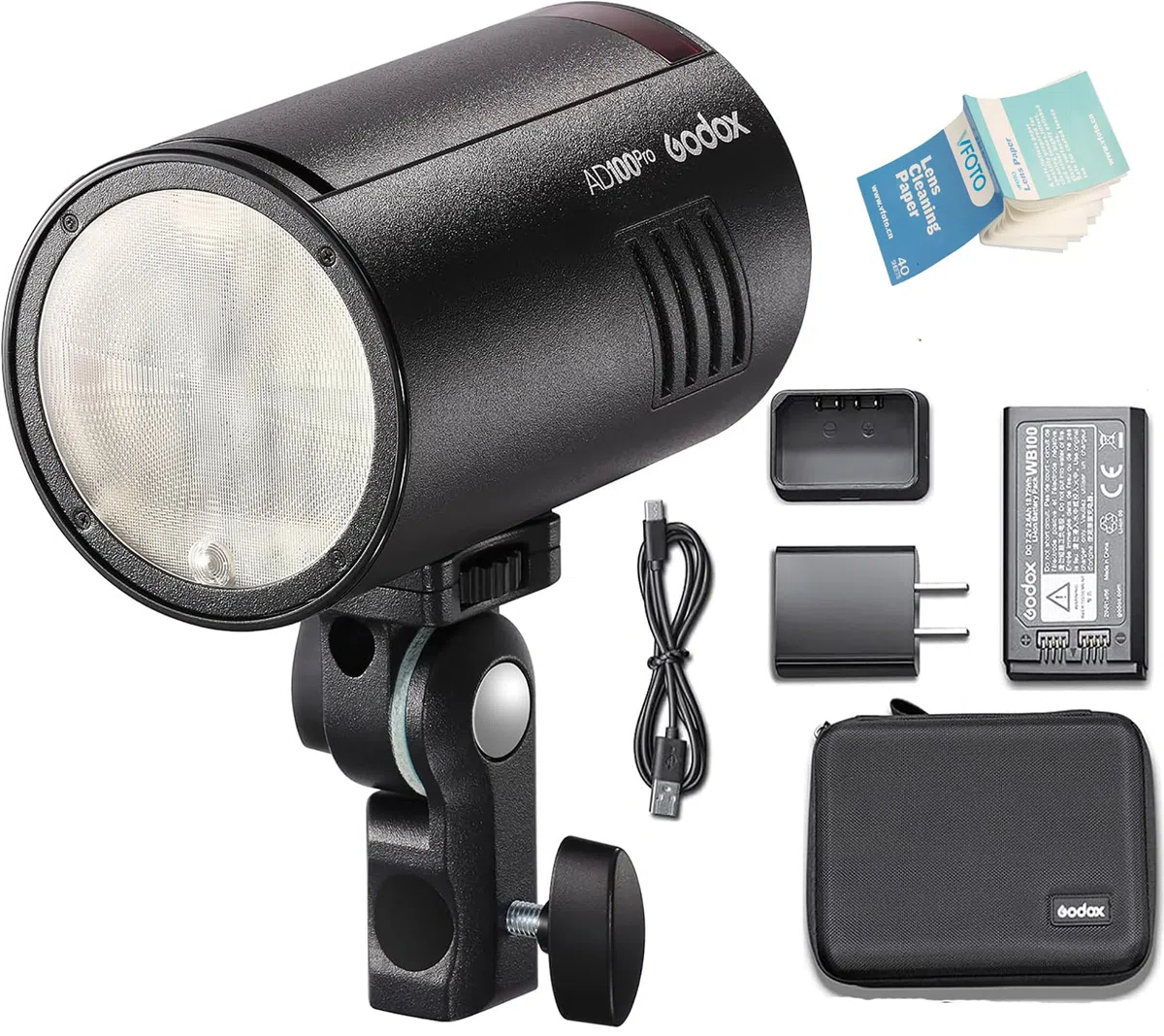 Godox AD100Pro AD100 Pro kieszonkowa lampa błyskowa 100W 2.4G bateria litowo-jonowa HSS bezprzewodowa 2600mAh 360 pełna moc błysków kompatybilna z aparatem Nikon Canon Sony Fujifilm Olympus