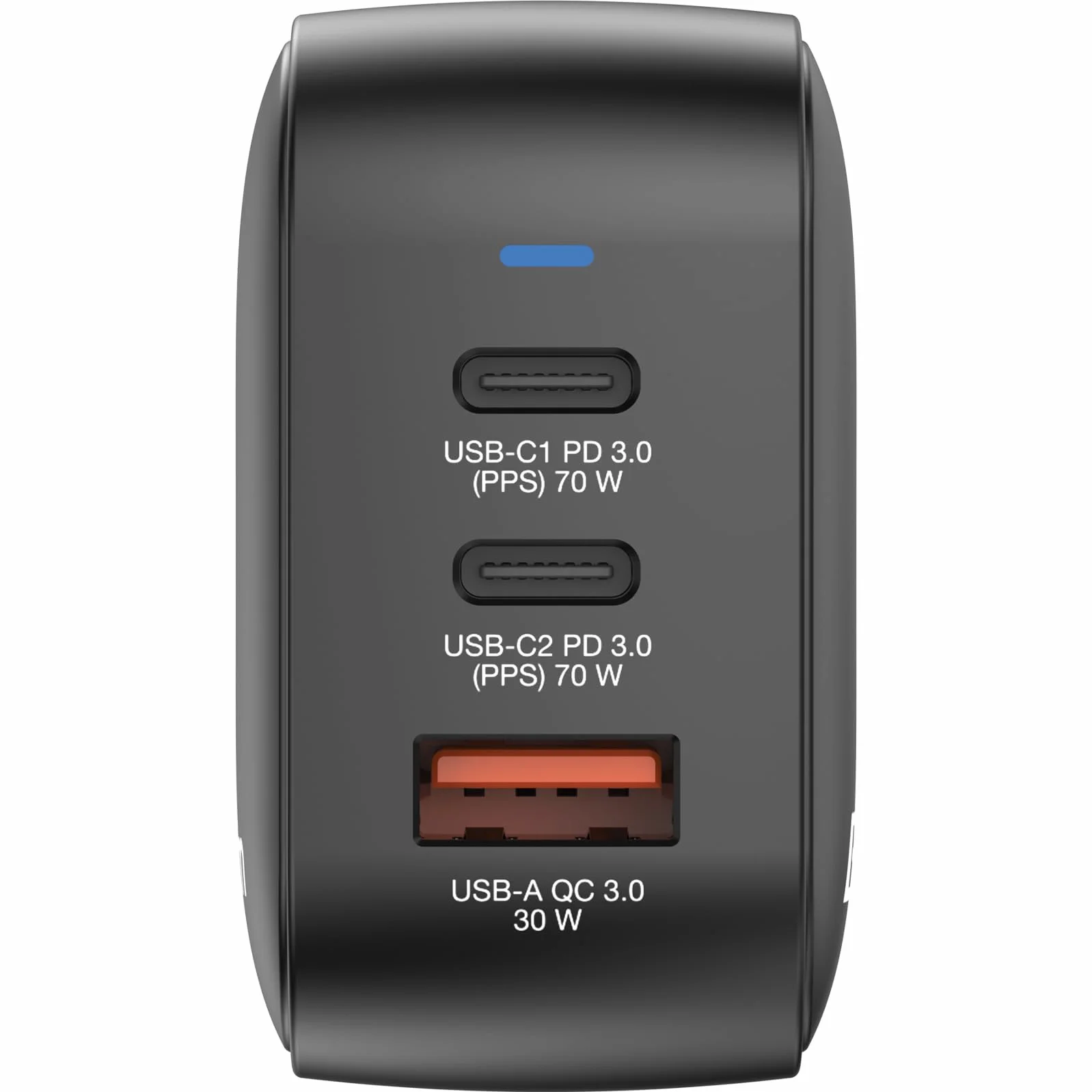 Verbatim Mini GaN Charger 70 W, 3 porty USB-C ładowarka z 2 x USB-C i 1 x USB-A, szybka ładowarka jako wtyczka wielokrotna, do Apple iPad, iPhone, Samsung & Co, do UE, UK, USA