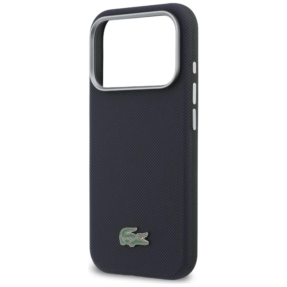 CG MOBILE Lacoste Petit Piqué etui do iPhone 17 Pro Max kompatybilne z MagSafe (granatowe)