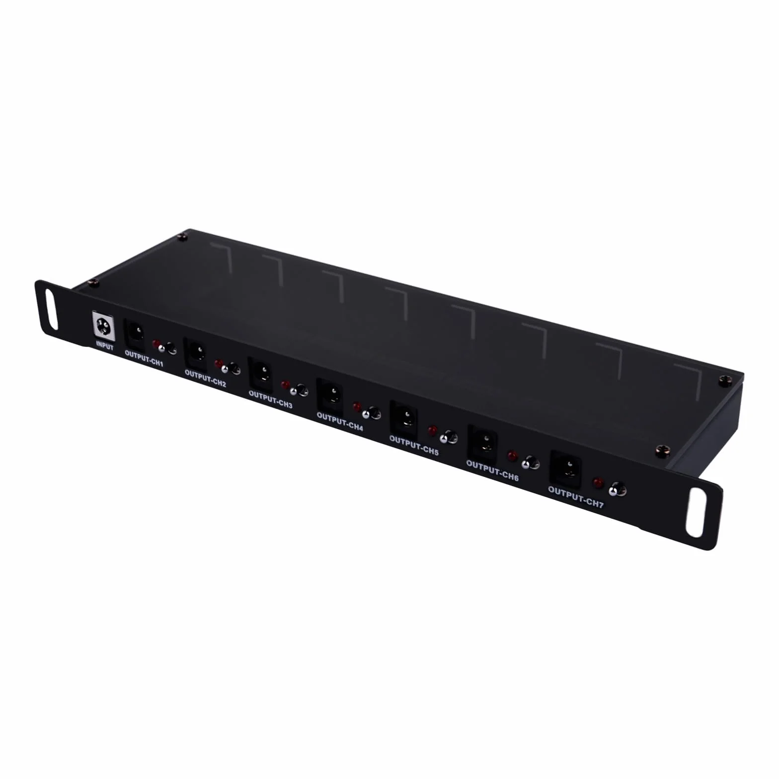 GeeekPi 10-calowy rack PDU DC PDU Lite 7-CH 0.5U Rack-Mount Power Distribution Unit