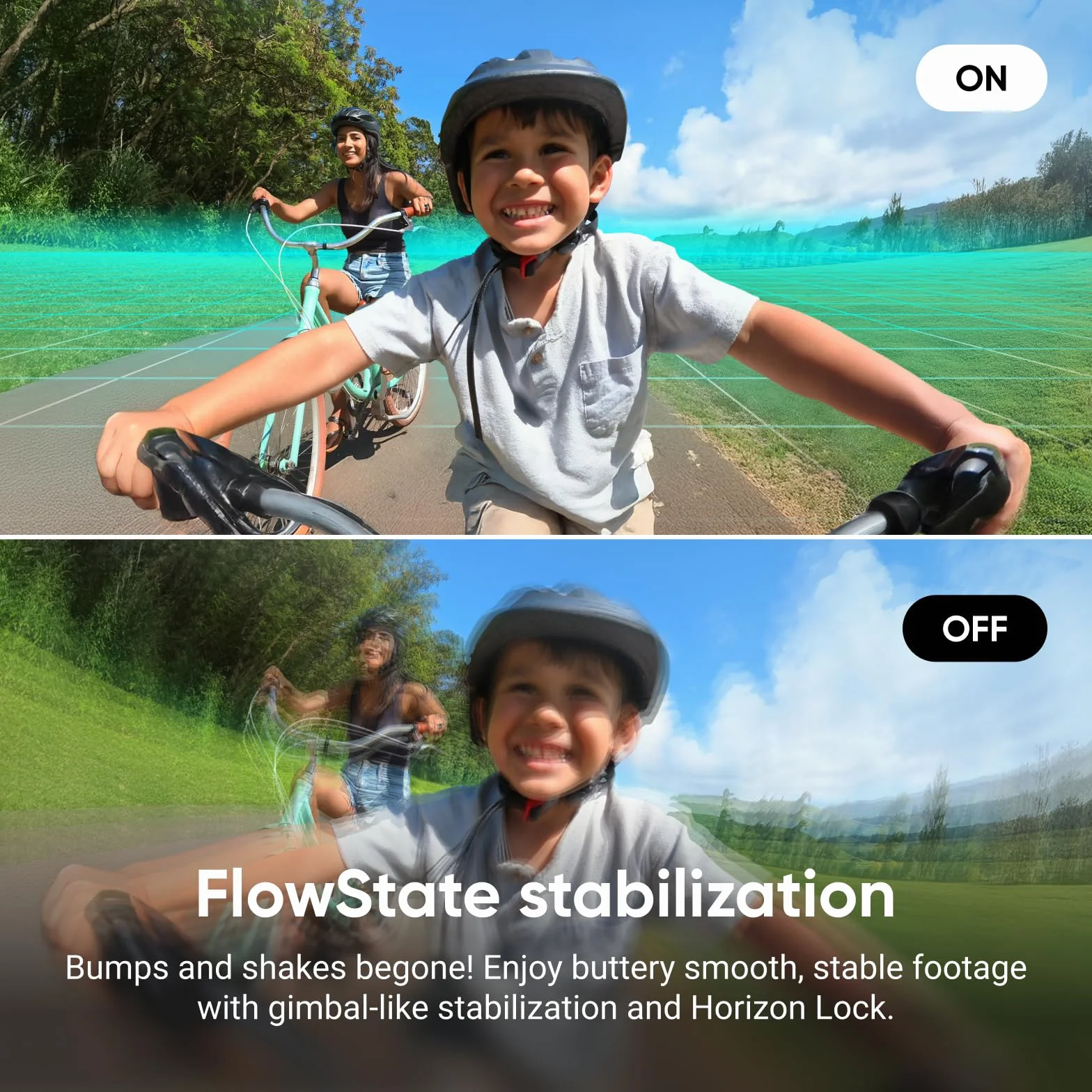 Insta360 GO 3S Cycling Multiview zestaw 128 GB biały – mała przenośna kamera do vlogowania 4K, bez użycia rąk, mocowanie w dowolnym miejscu, stabilizacja, żywotność baterii 140 min, wodoodporność 10 m