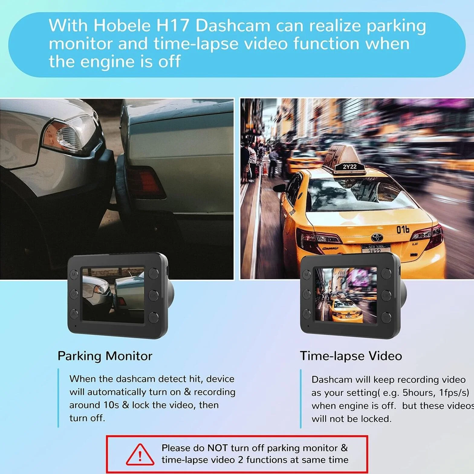Zestaw Hardwire dla F7N wersja Typ-C Dashcam: zestaw Hardwire z łącznikiem Typ-C dla kamery samochodowej, monitoring parkowania, 12V/24V do 5V, kamera Dashcam z Hardwire i ochroną przed niskimi