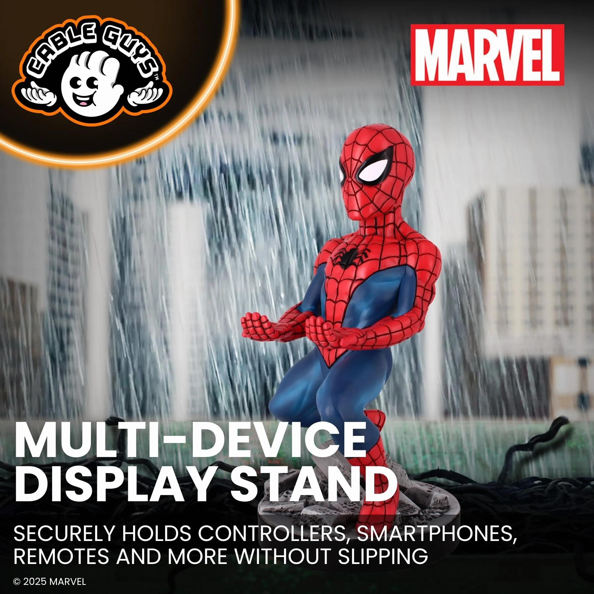 Cable Guys Marvel Spiderman Gaming Accessories Holder Phone Holder for Xbox PlayStation Nintendo Switch