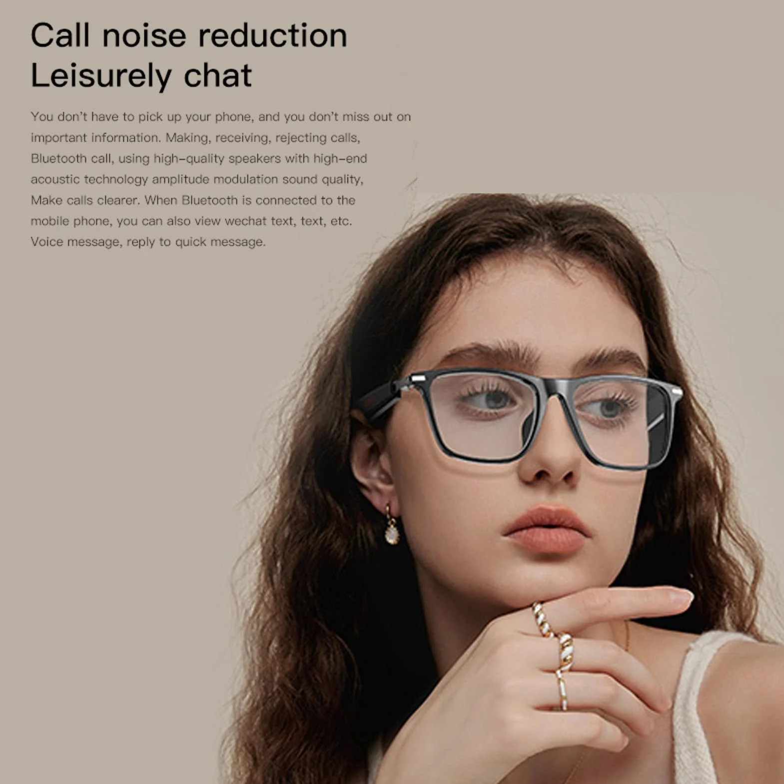AI Translator Smart Glasses, Bluetooth Translation Sunglass 160+ Wsparcie Języki, Smart Okulary Przeciwsłoneczne, dla Biznesu, Podróży, Sport