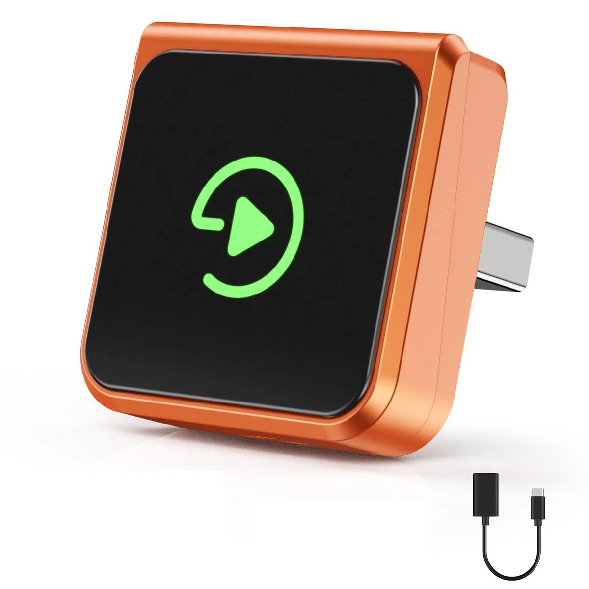 Adapter CarPlay bezprzewodowy USB: CarPlay i Android Auto bezprzewodowy, Plug & Play, automatyczne ponowne łączenie, niska latencja, kompatybilny z iPhone iOS 10+ i smartfonami Android, samochody