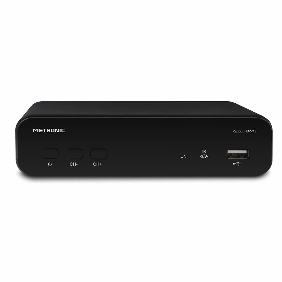 Metronic Zapbox HD-SO.3 Odbiornik HD TDT-T2, dekoder z PVR, USB, HDMI, SCART, czarny