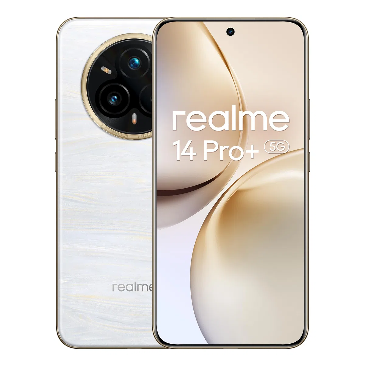 realme 14 Pro 5G smartphone, biały, Sony 3X peryskopowy aparat z OIS,zmieniający kolor projekt z zimnem, bateria 5260 mAh, IP69, ekran 120 Hz,18 GB (8+10rozszerzenie)+256GB (bez adaptera)