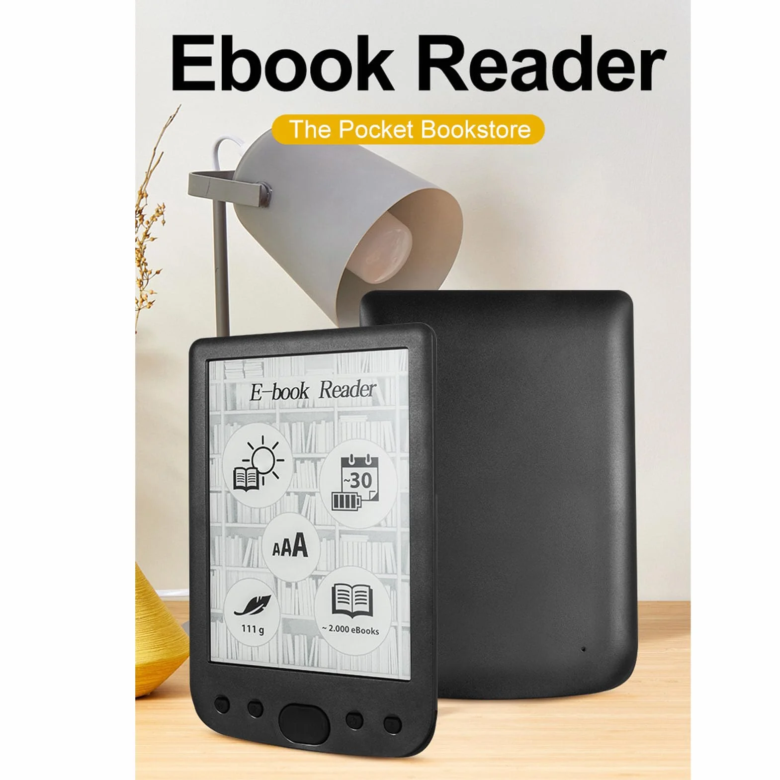 E Reader, Duży Ekran Dotykowy Ekran Dotykowy E Reader, HD Digital E, z ochronną obsługą Baterii 2500 MAh do 32G (4G)