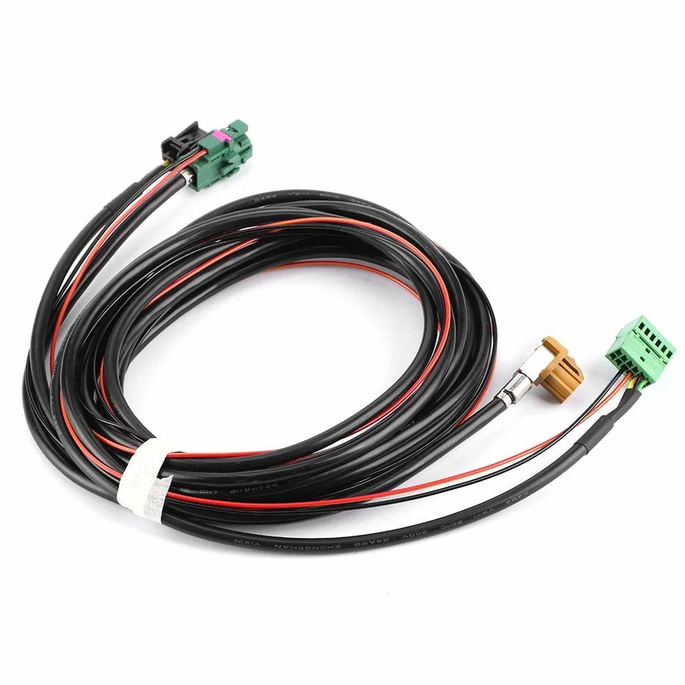 Carplay wiązka przewodów Aux IN Carplay, kabel przełączający, MIB Carplay MQB telefon AUX USB wiązka kabli 5G0 035 222 E5Q0 035 724 pasuje do