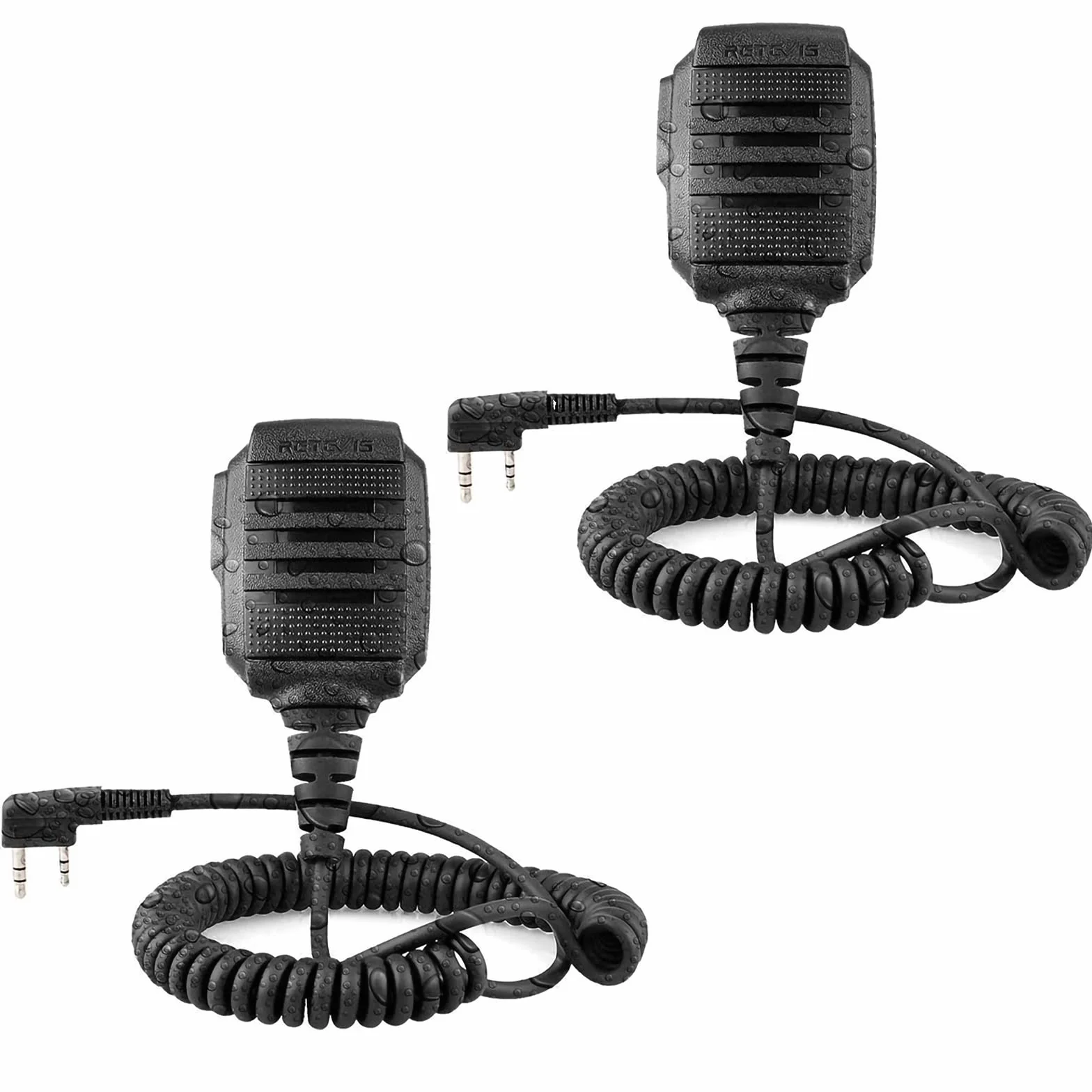 Retevis RS114 Mikrofon Głośnikowy Walkie Talkie Wodoodporny 2-Pinowy Ręczny