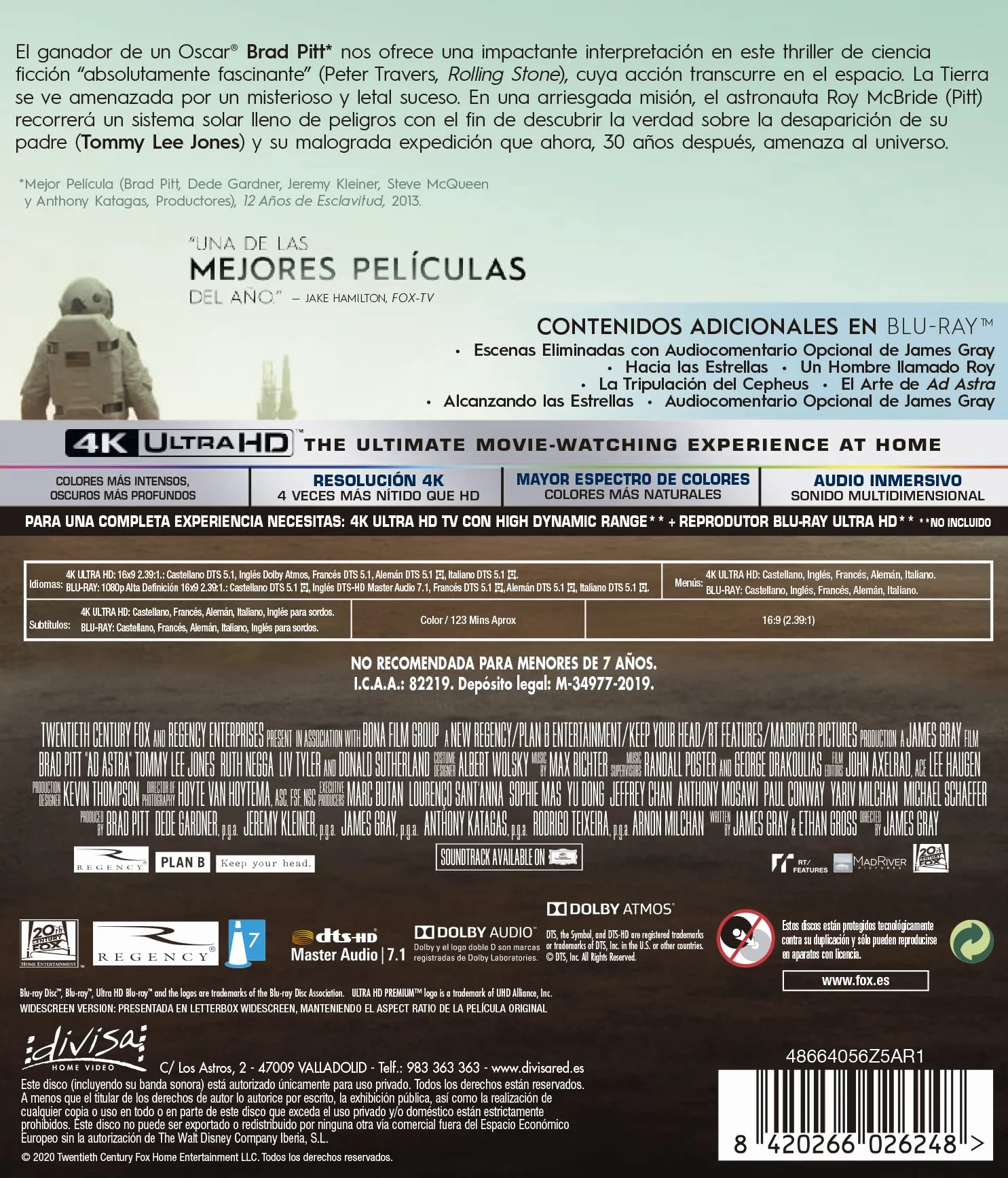 Ad Astra (4K UHD + Blu-ray)