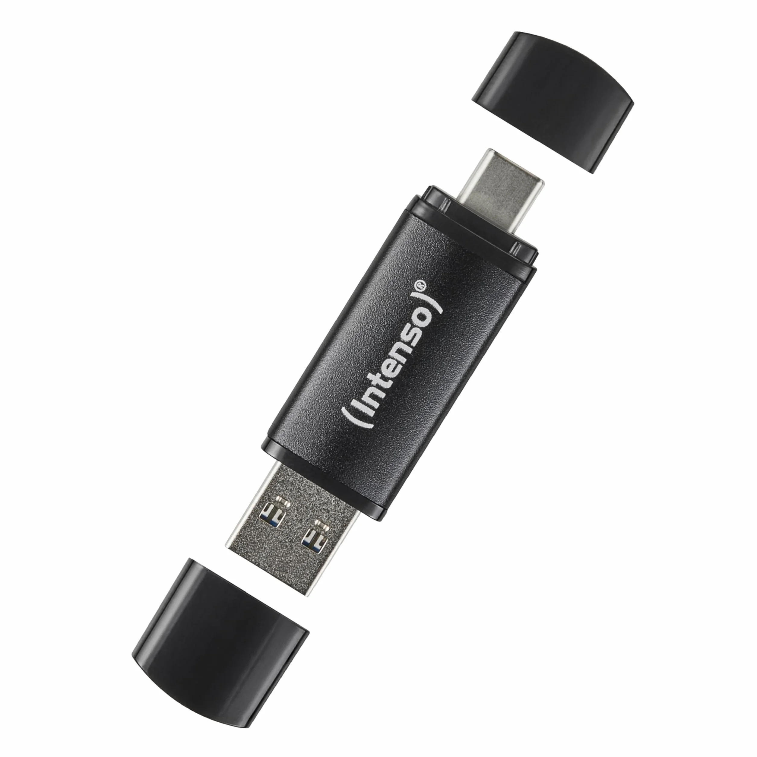 Intenso Flex Line pamięć USB, 128 GB – Dual USB 3.2 Gen 1 x 1 z USB-C i USB-A do smartfonów, tabletów, laptopów i PC, 70 MB/s, czarna