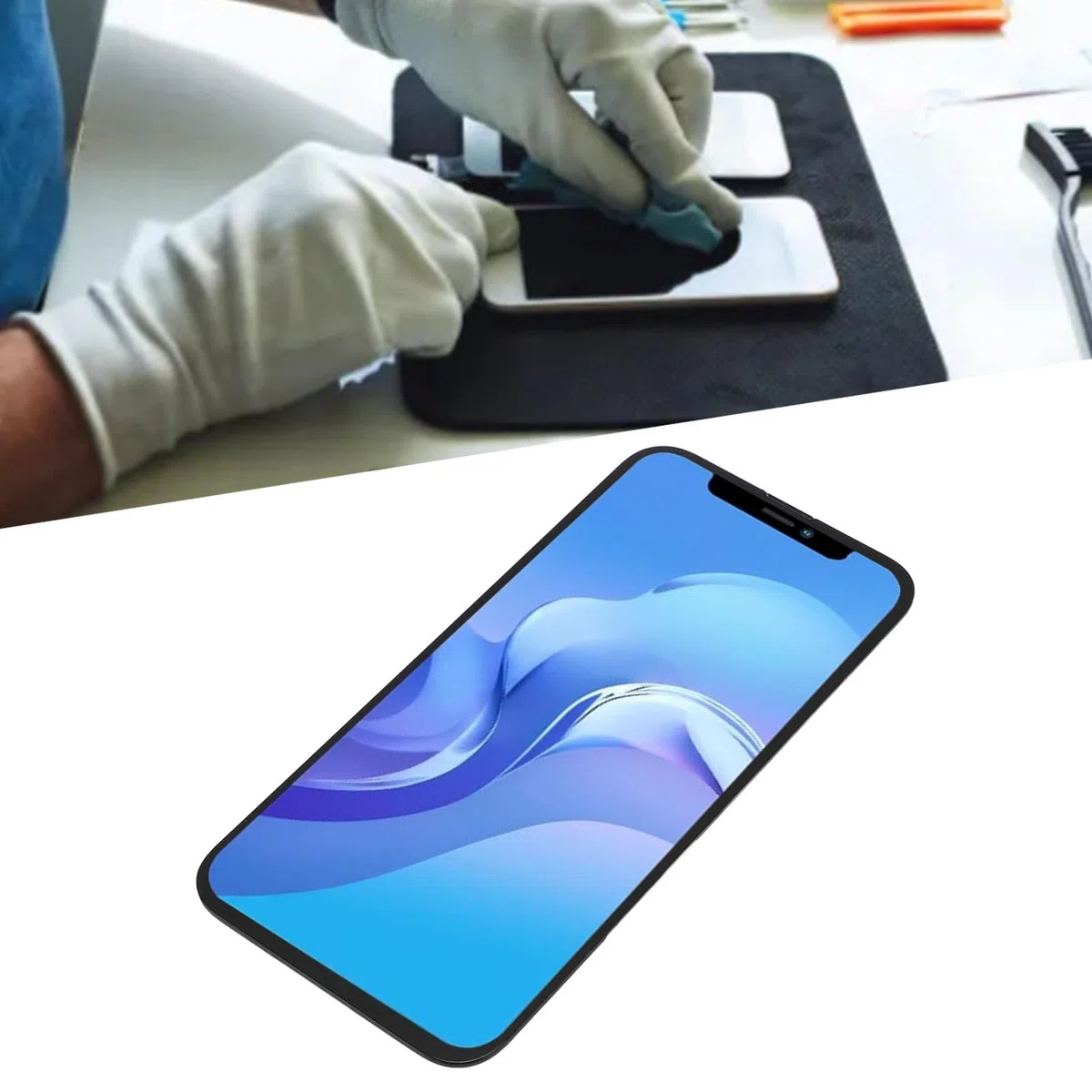 Wymiana Ekranu Telefonu 6,1 Cala z Zespołem Dotykowego Digitizera 3D Wyświetlacz Ultra HD do Telefonu 13 Pro W Zestawie Zestaw Naprawczy Ułatwiający instalację i Dodatkowa Osłona Ekranu