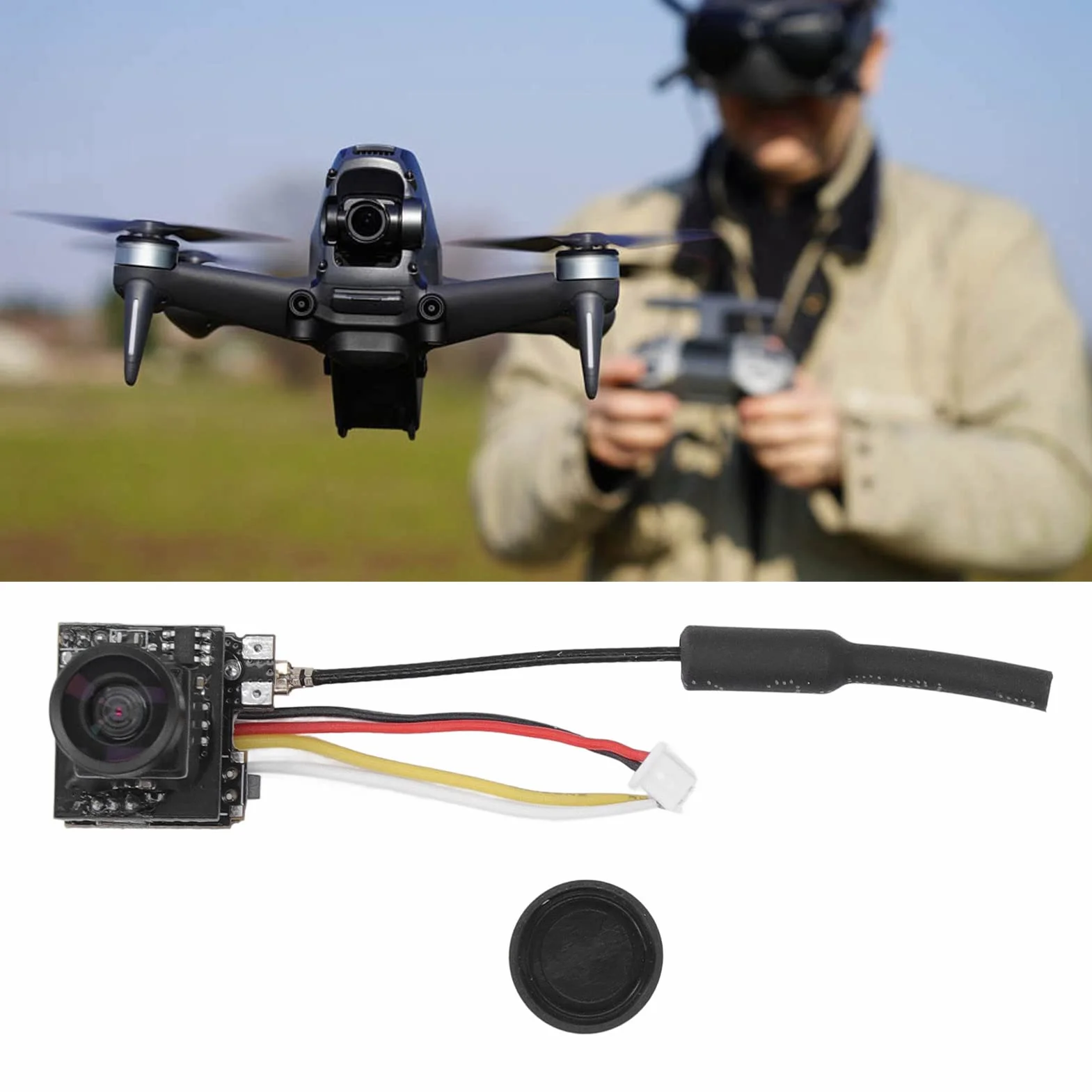 Kamera FPV 5.8G 800TVL Race Band czarna