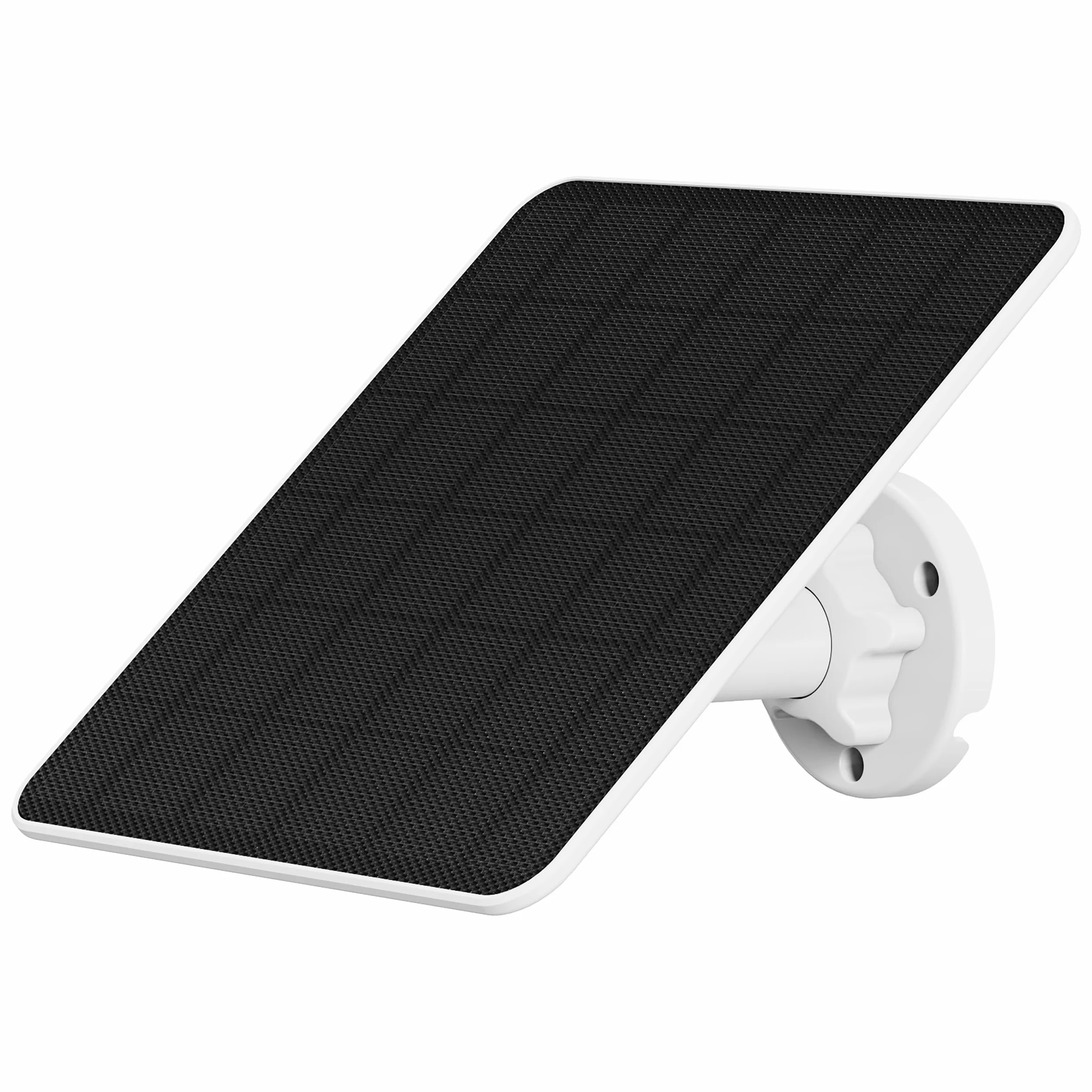 NIVIAN Panel słoneczny 6 W do kamer bezpieczeństwa IP, złącze USB typu C i adapter micro USB, łatwa instalacja z regulowanym uchwytem, biały, 1 sztuka, tworzywo sztuczne