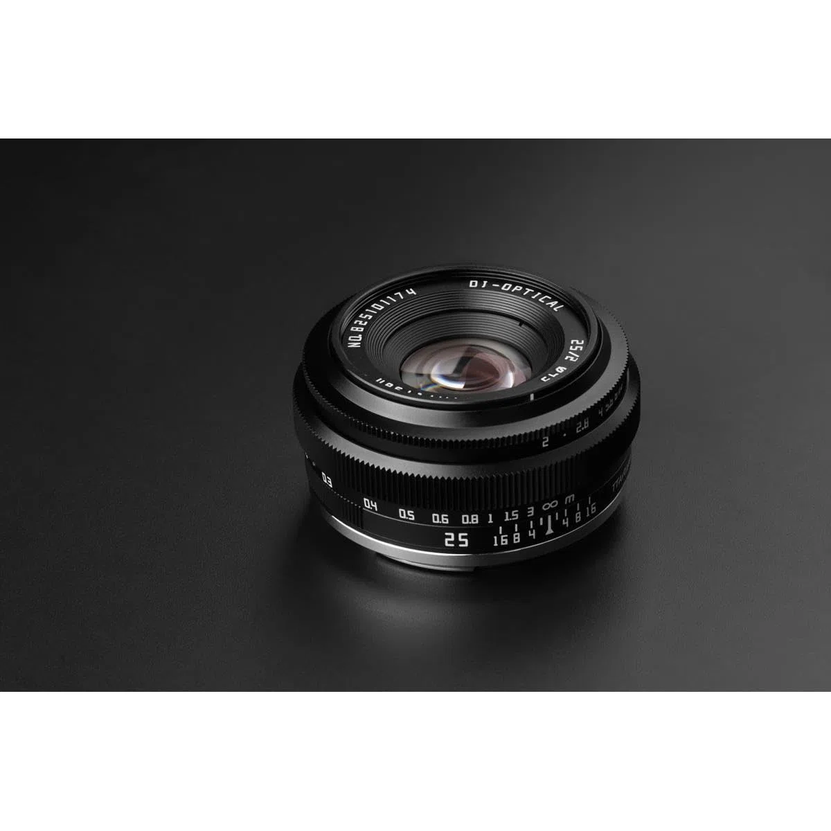 TTArtisan APS-C 25 mm F2 metalowy obiektyw kompatybilny z mocowaniem Fuji X - czarny