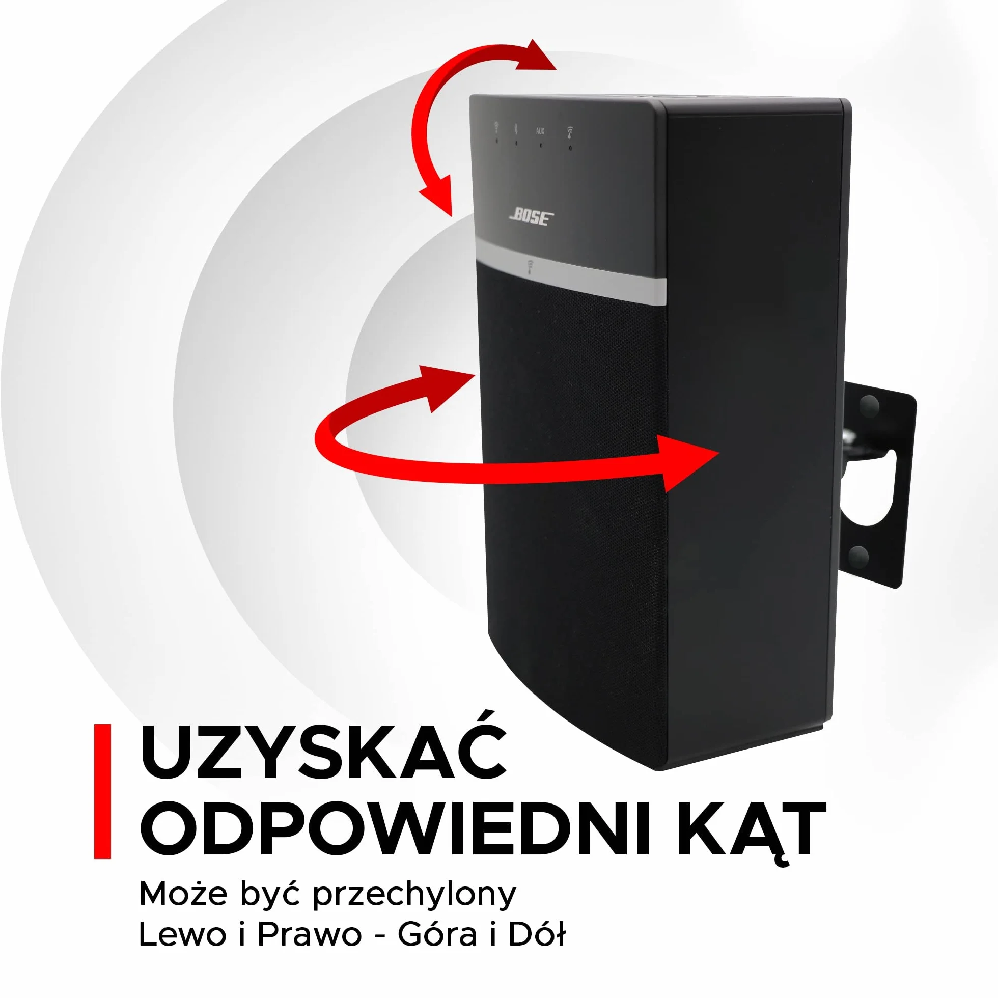 Sound Bass Soundtouch 10 Zestaw do Montażu Ściennego do Bose Sound Touch 10, Czarny, Kompletny z Akcesoriami Montażowymi, Zaprojektowany w Wielkiej Brytanii przez Soundbass