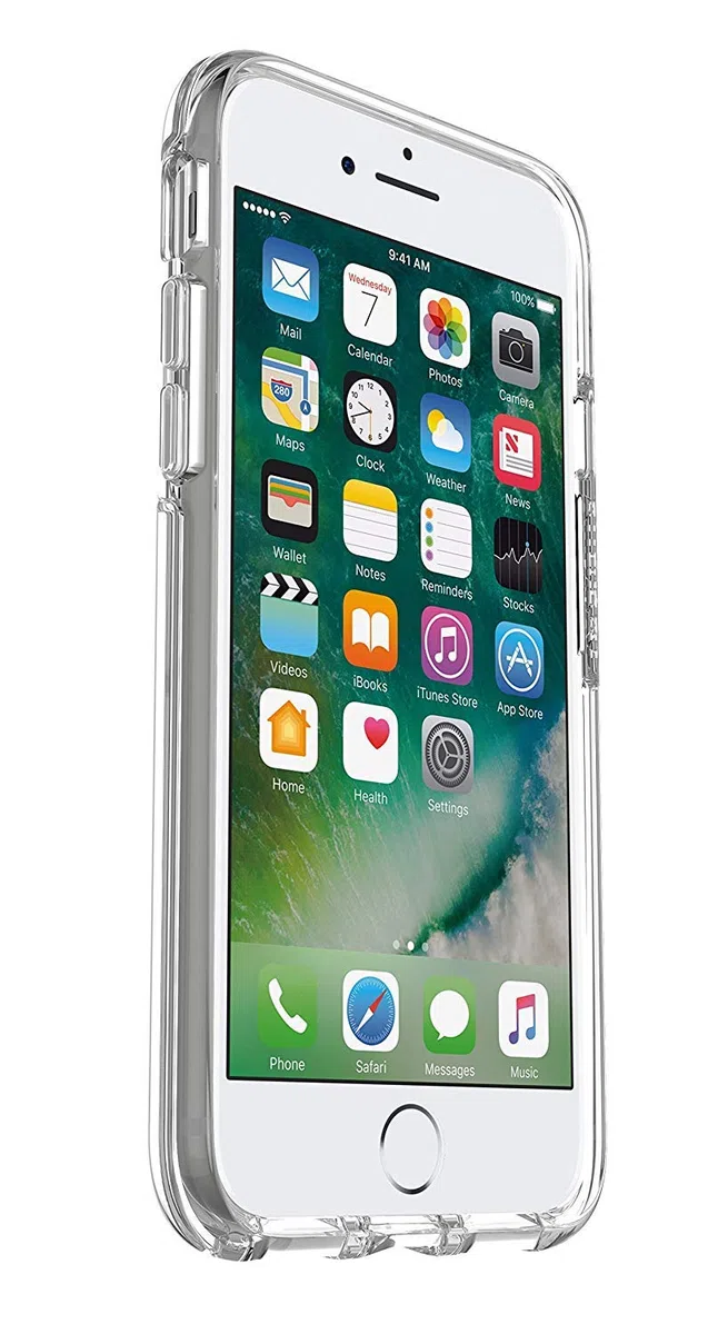 OtterBox Symmetry Clear Etui do iPhone 7/8/SE 2. gen/SE 3. gen, Odporne Na Wstrząsy i Upadki, Potrójnie Przetestowane Zgodnie ze Standardami Wojskowymi, Przezroczyste