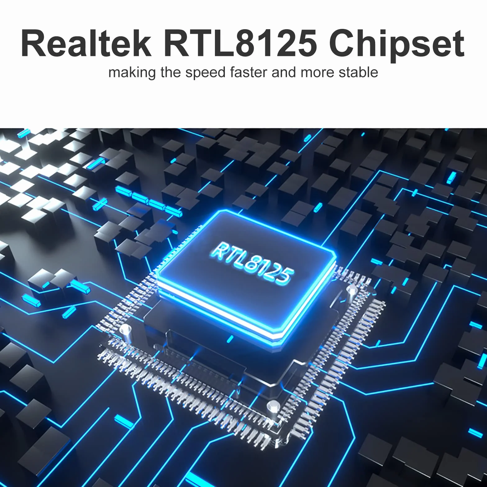 10Gtek 2.5G NIC Network Card, Single RJ-45 Port, Realtek RTL8125 Controller