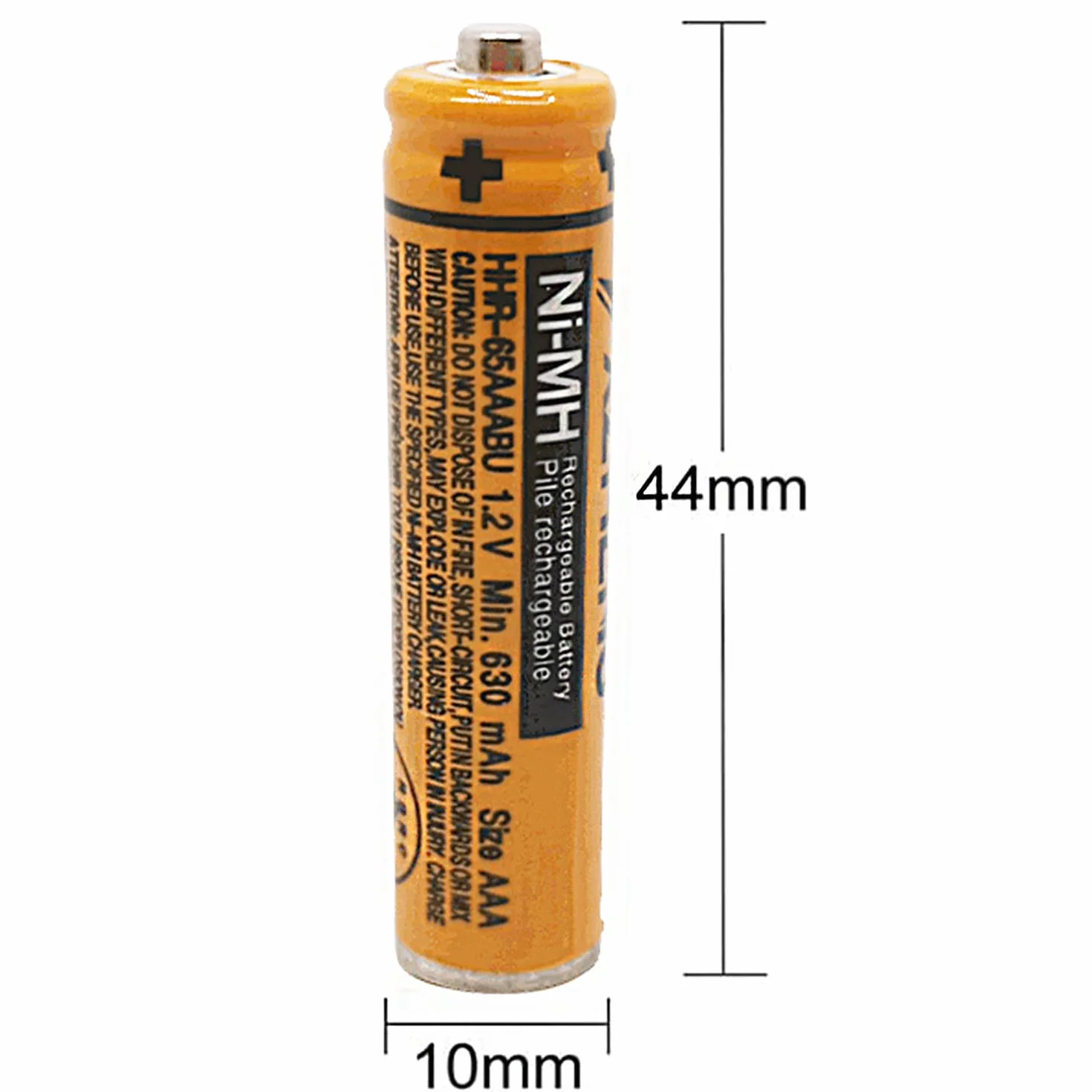 Panasonic Akumulator AAA do telefonu Kompatybilny z bezprzewodowym telefonem Panasonic HHR-65AAABU HHR-55AAABU HHR-75AAA / B-4 NI-MH 8 sztuk (8 sztuk HHR-65AAABU)