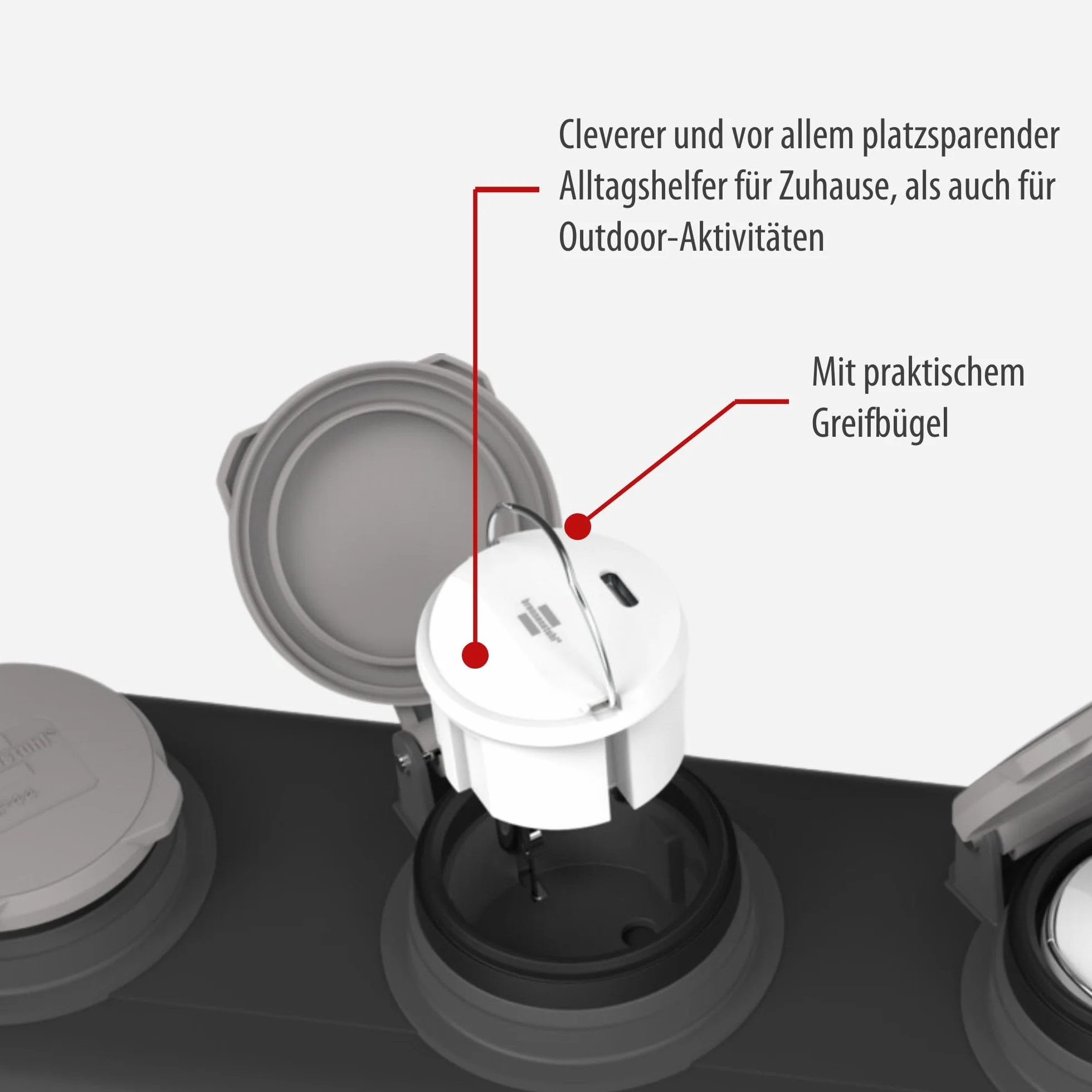 Brennenstuhl Adapter gniazda USB C (ładowarka USB do podłączenia do gniazda, 2,4 A, kompatybilna z gniazdami IP44 i przedłużacz bębnowy Brennenstuhl, płaska konstrukcja)