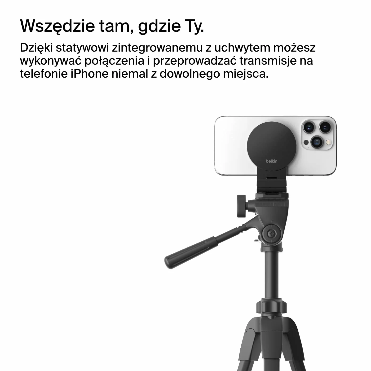 Belkin iPhone MagSafe Continuity Camera Mount for Mac Desktops & Displays, Compatible with iMac 2017 & Later, iMac Pro 2017, Studio Display, Pro Display XDR, iPhone Series