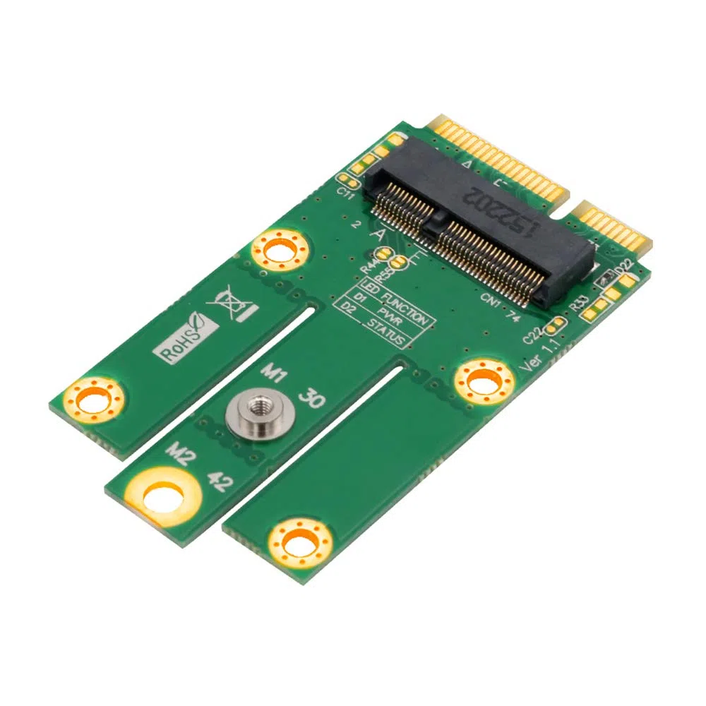 HLT m.2 (NGFF) do mPCIe (PCIe + USB) adapter